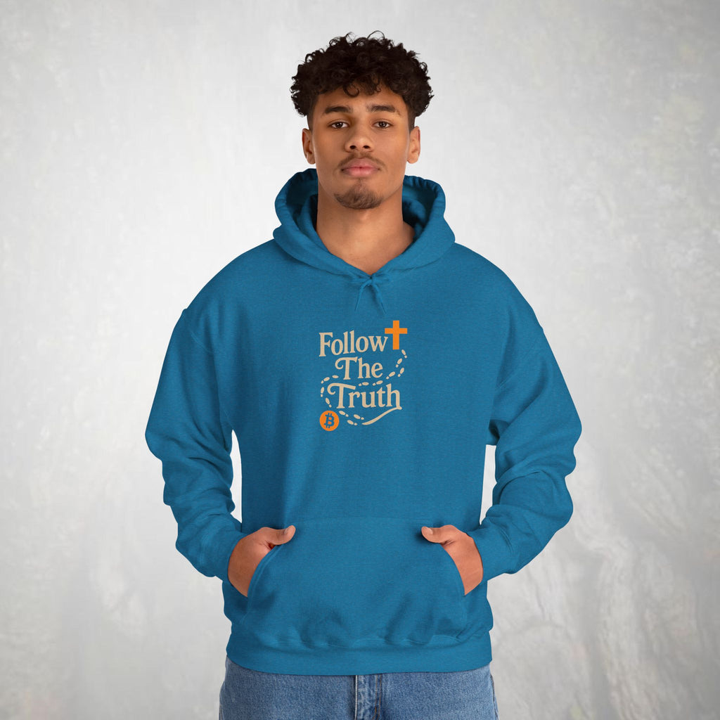 Follow The Truth Bitcoin and Jesus Hoodie | Crypto Faith Design
