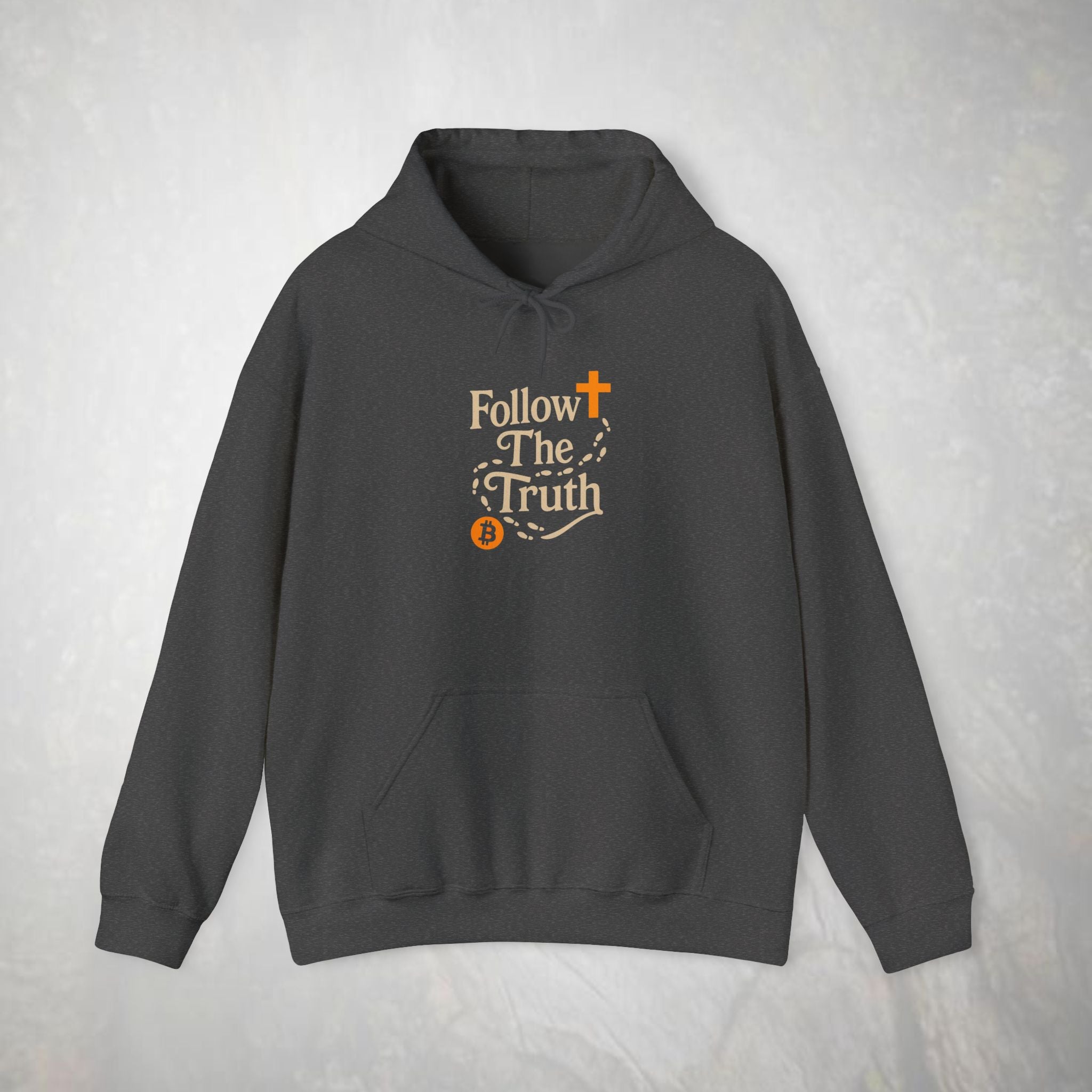 Follow The Truth Bitcoin and Jesus Hoodie | Crypto Faith Design