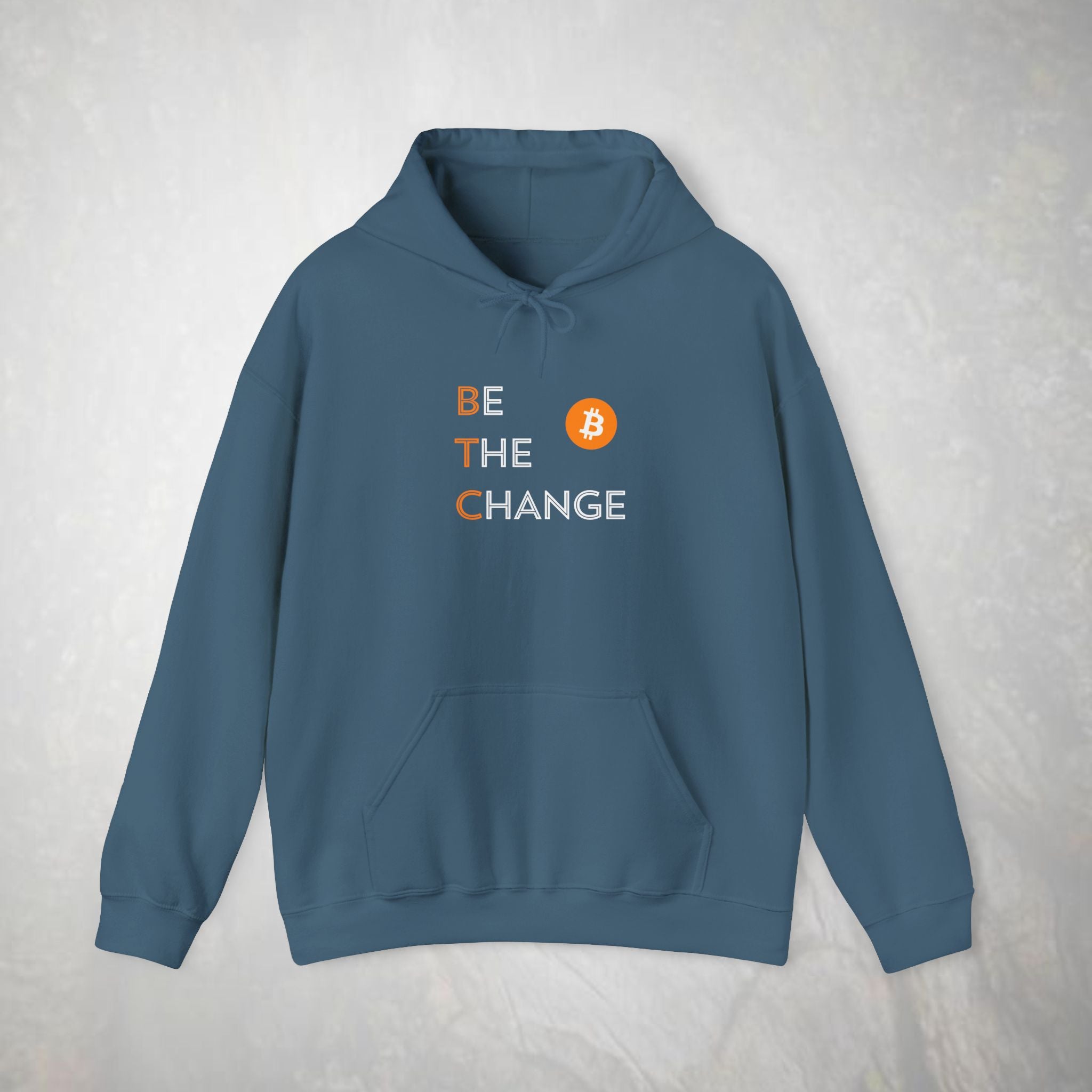 Be The Change Bitcoin Hoodie | BTC Cryptocurrency Sweatshirt