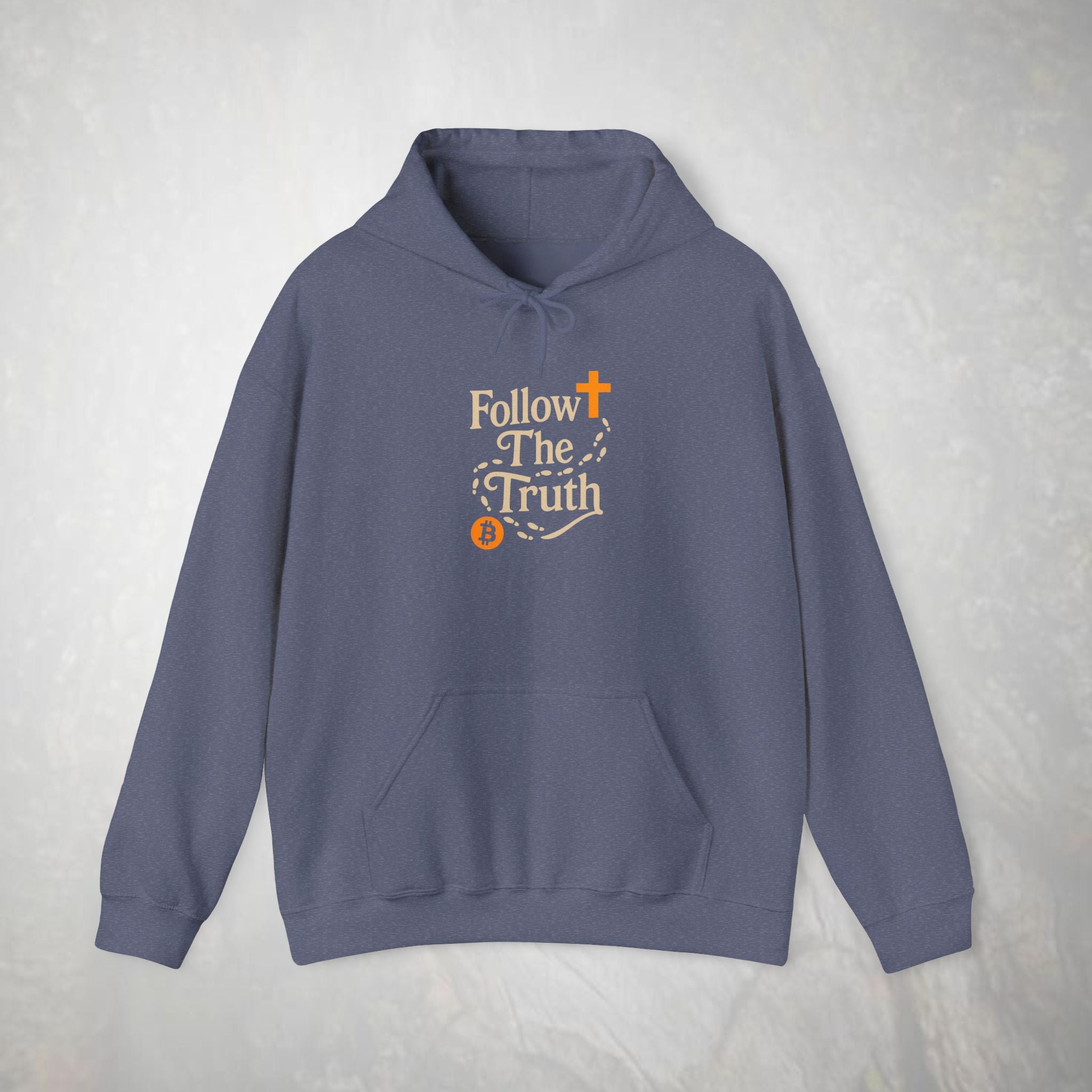 Follow The Truth Bitcoin and Jesus Hoodie | Crypto Faith Design