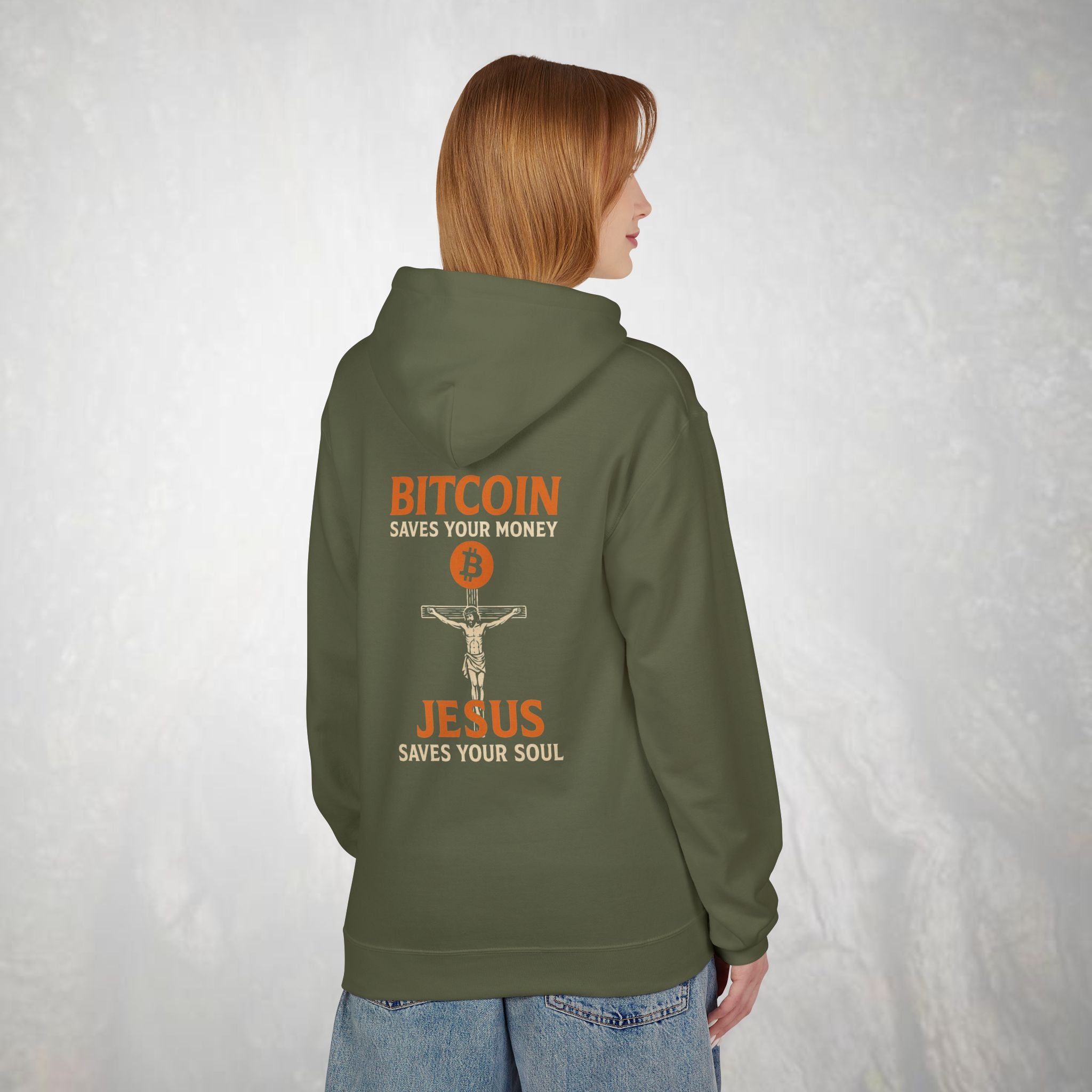 Bitcoin Saves Your Money Jesus Saves Your Soul Hoodie