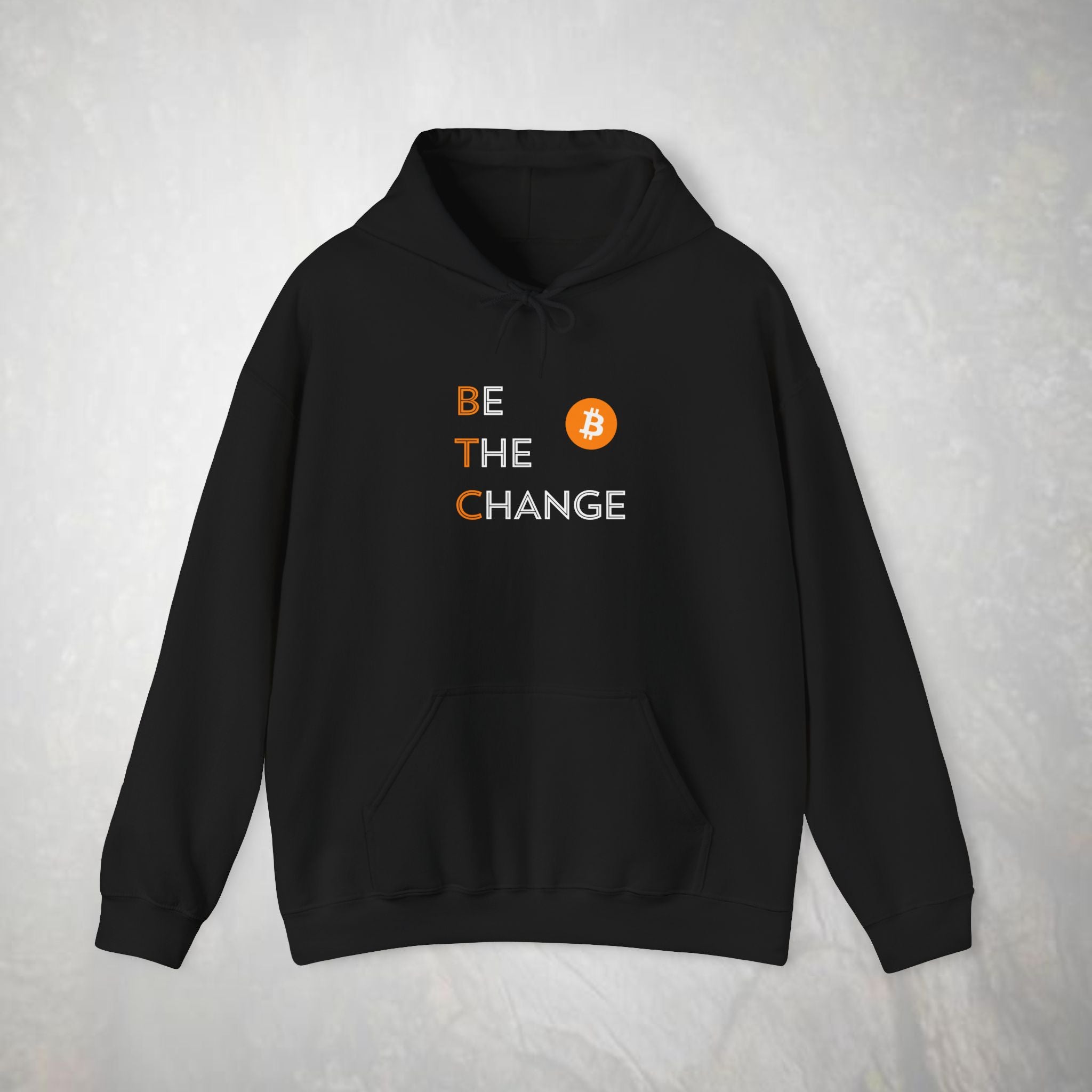 Be The Change Bitcoin Hoodie | BTC Cryptocurrency Sweatshirt
