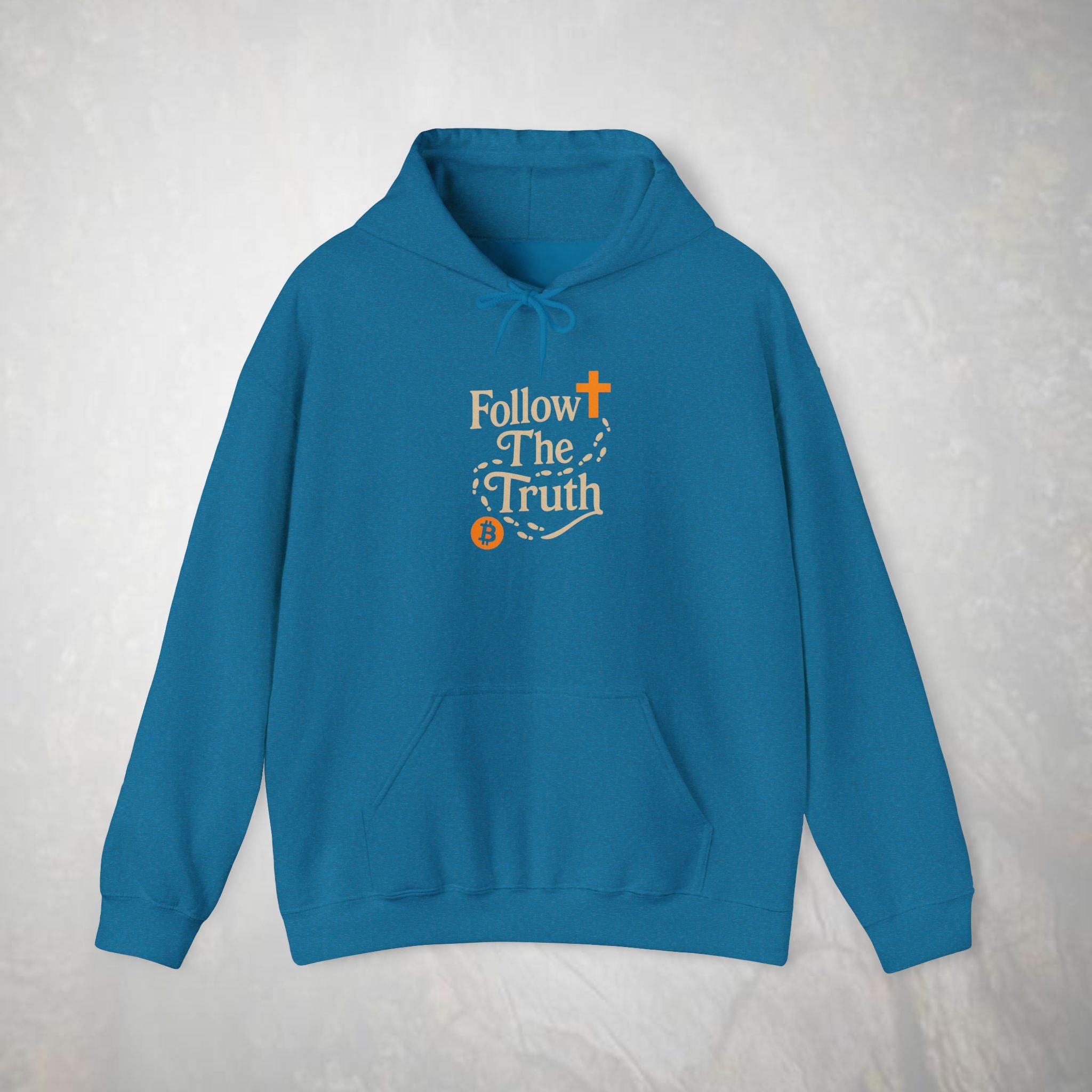 Follow The Truth Bitcoin and Jesus Hoodie | Crypto Faith Design