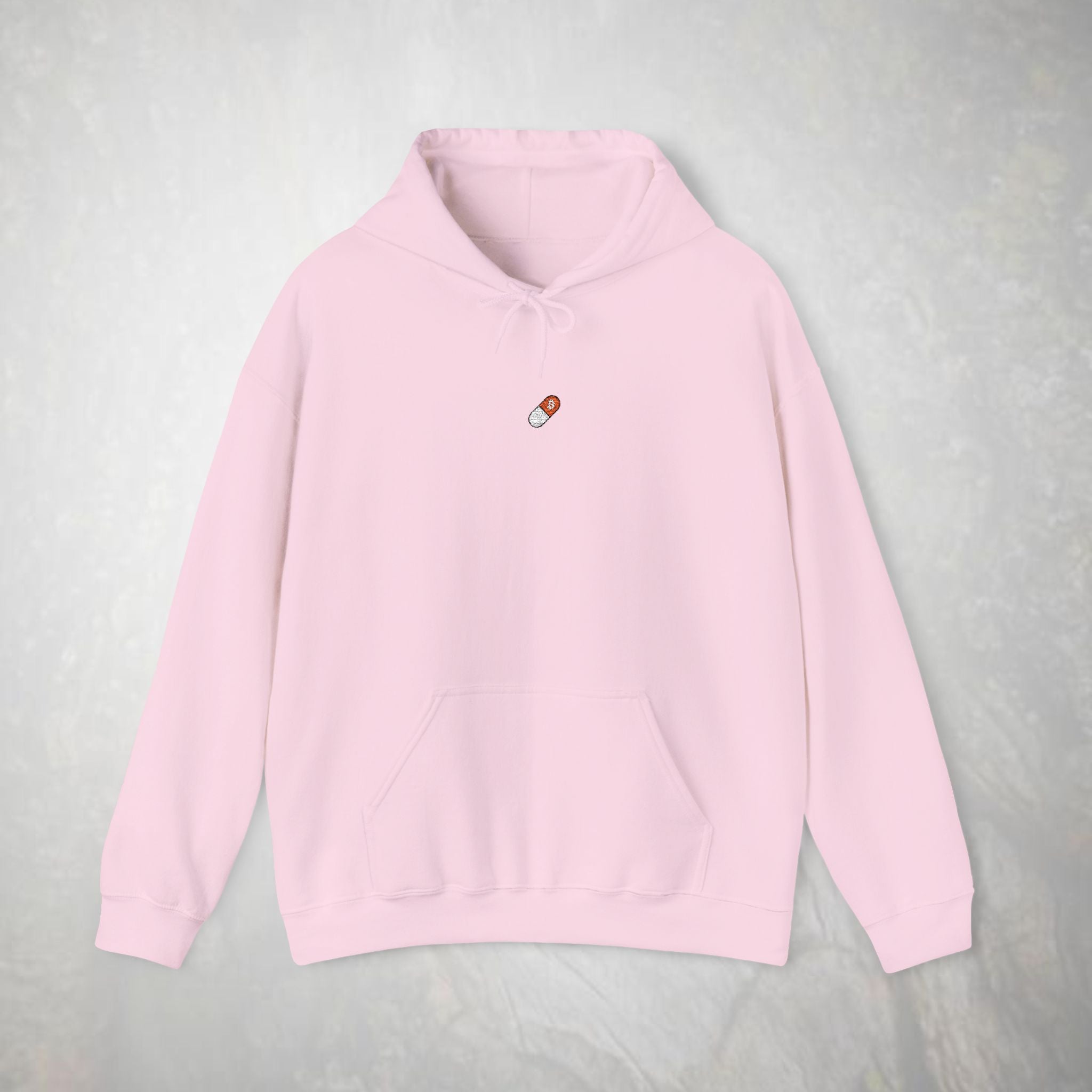 Embroidered Orange Pill Bitcoin Hoodie