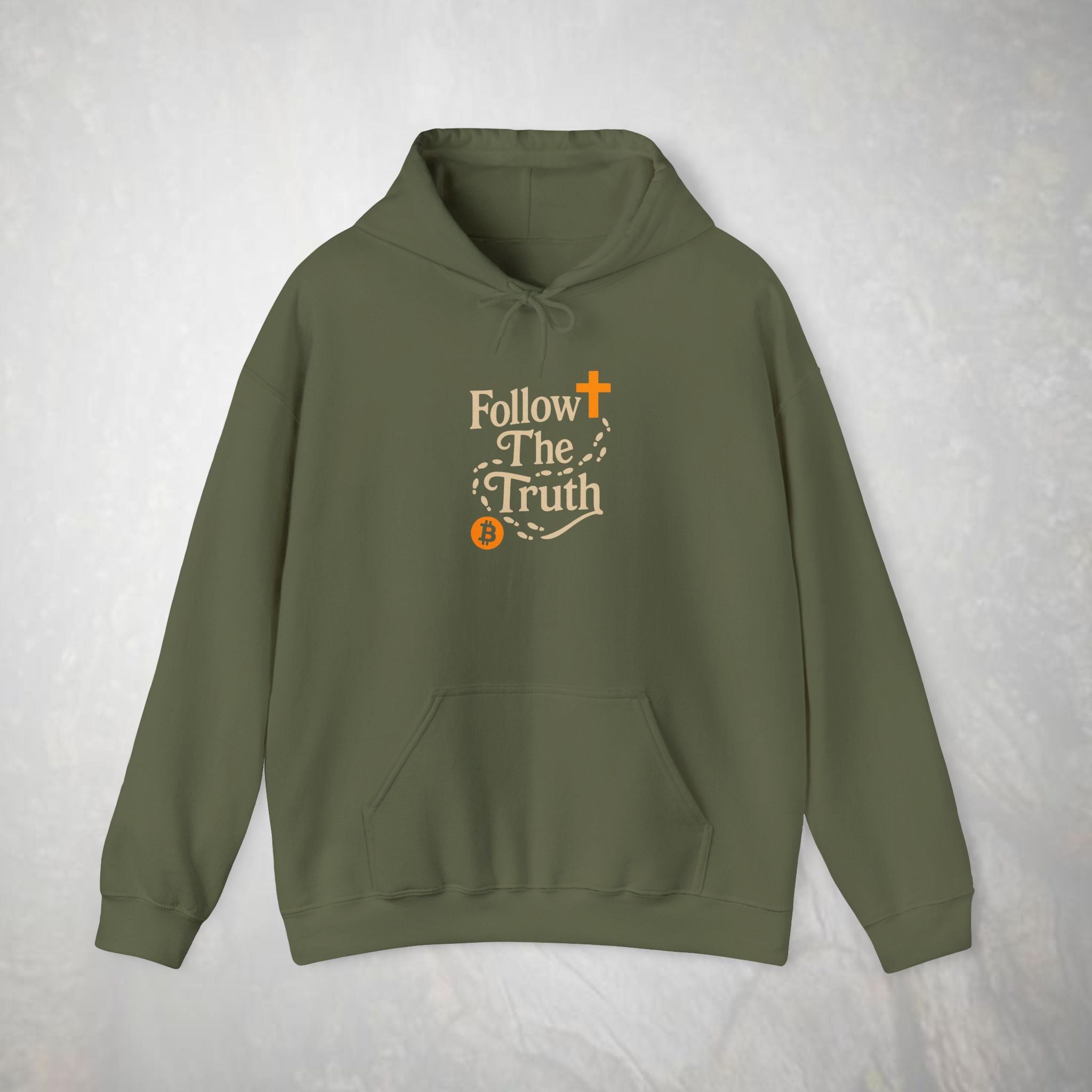 Follow The Truth Bitcoin and Jesus Hoodie | Crypto Faith Design