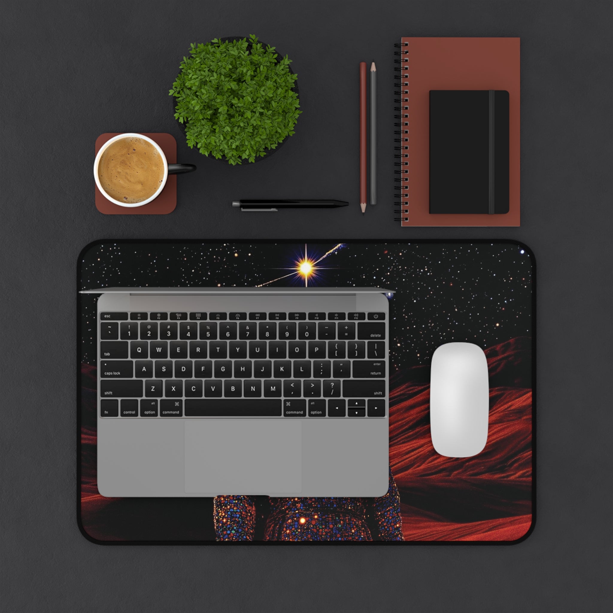 Bitcoin Astronaut Desk Mat | Space Crypto Deskmat
