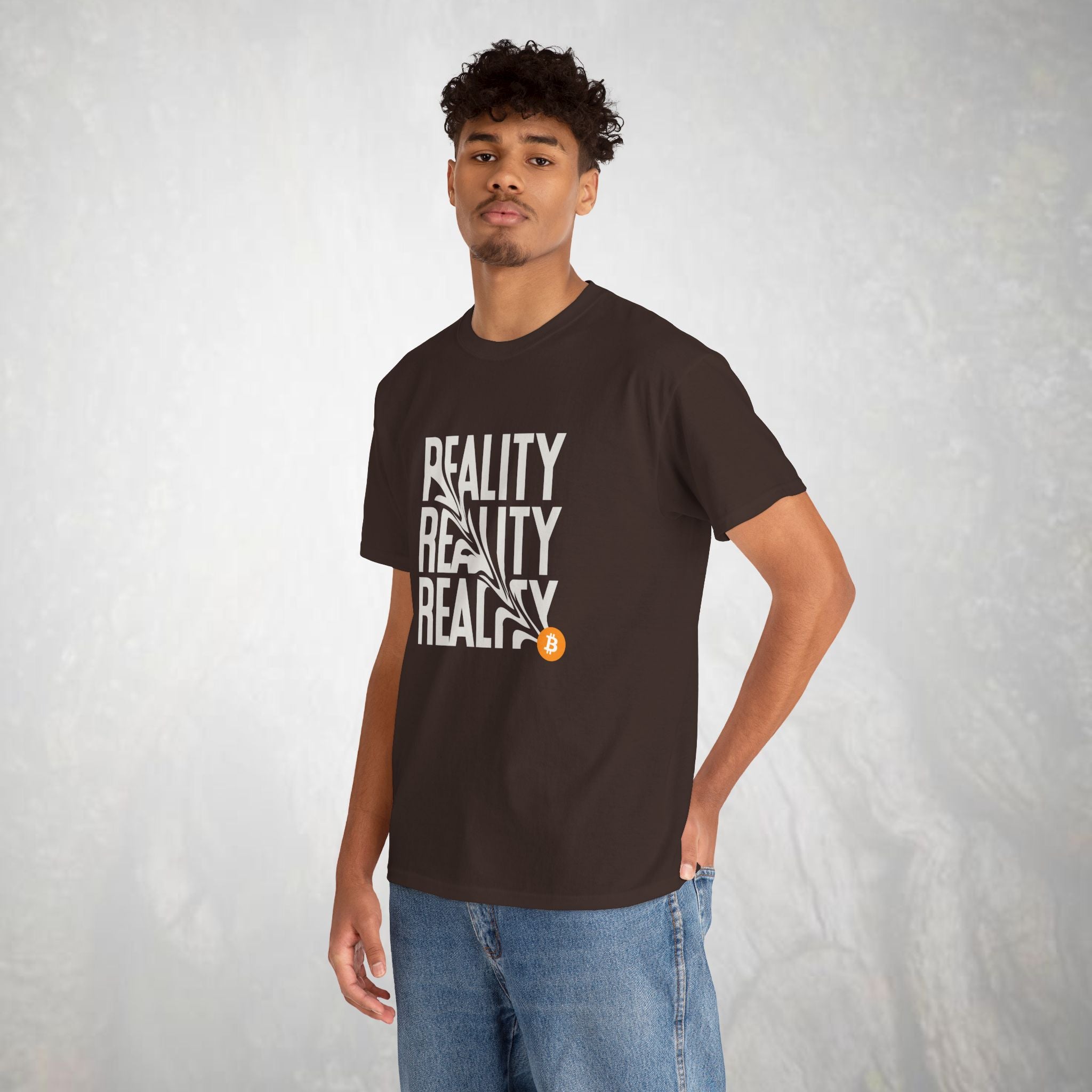 Bitcoin T-shirt, Bitcoin Warping Reality Tee, Cryptocurrency Shirt