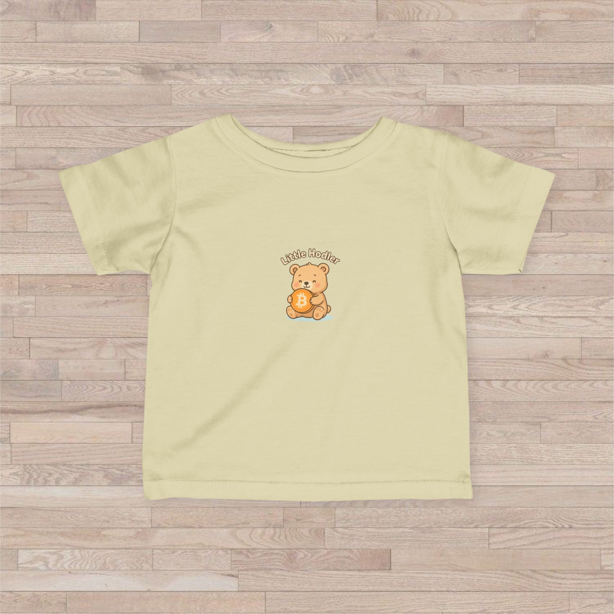 Little Hodler Bear Infant Tee | Cute Bitcoin Baby Shirt | Toddler T-Shirt