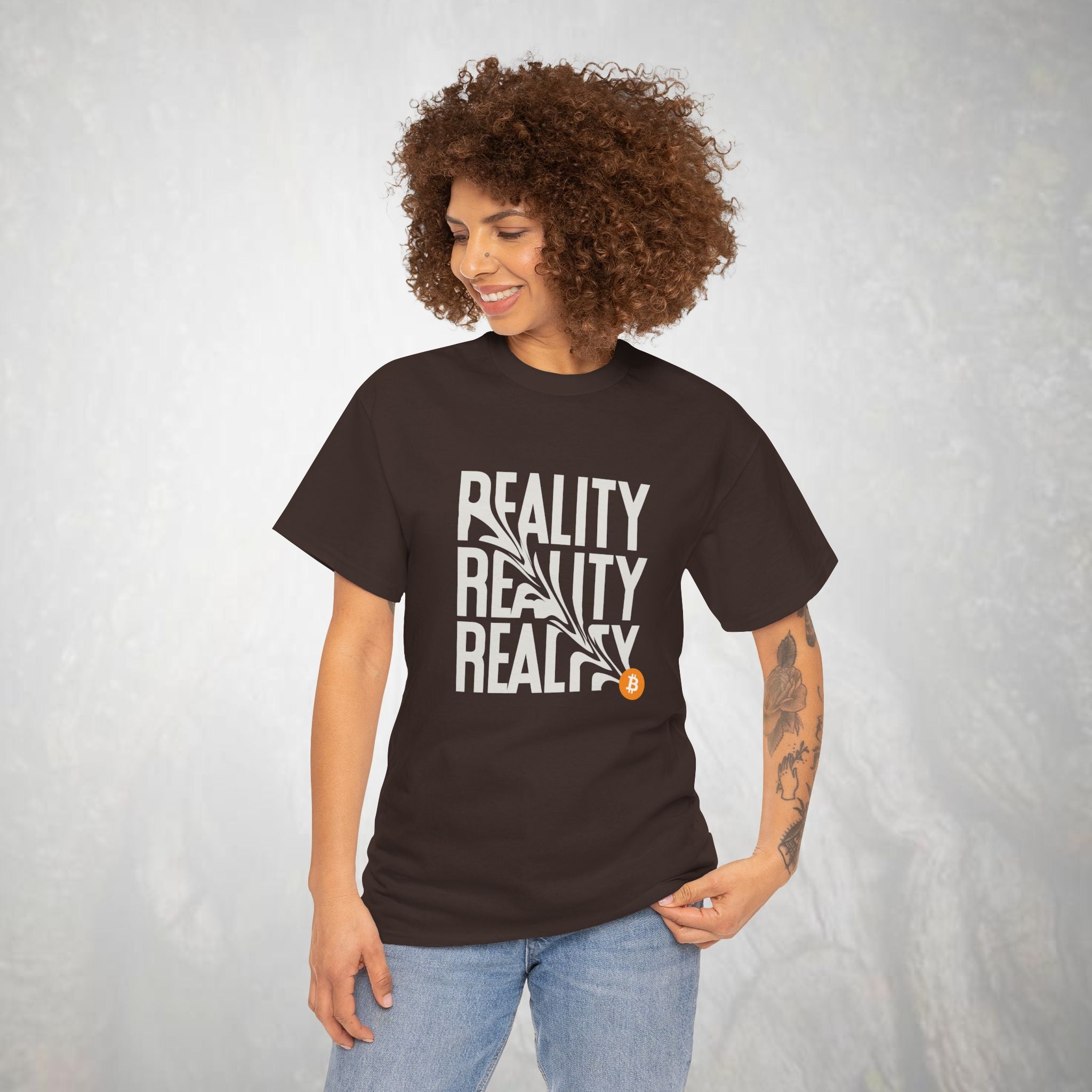 Bitcoin T-shirt, Bitcoin Warping Reality Tee, Cryptocurrency Shirt