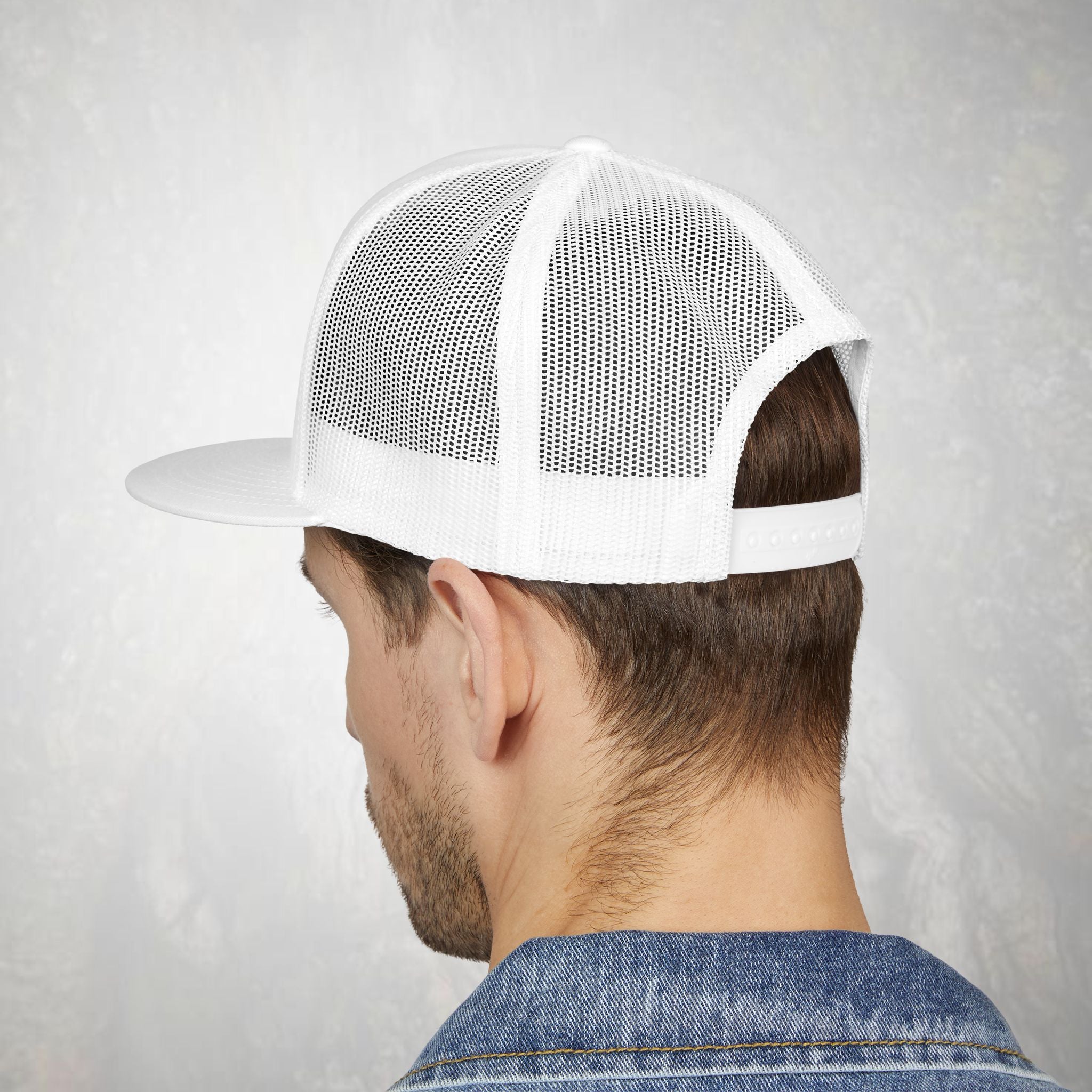 Embroidered Black Bitcoin Logo Trucker Cap