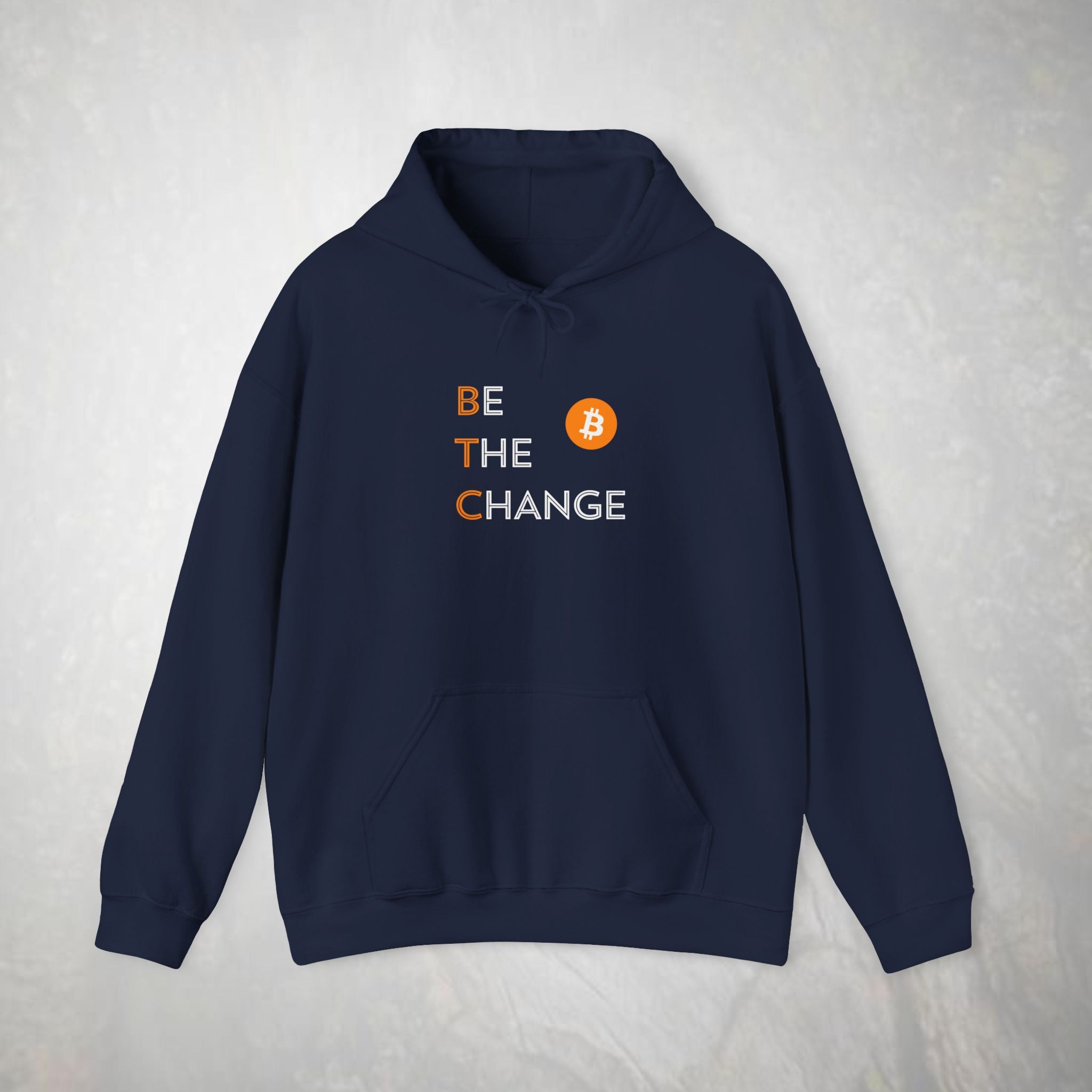 Be The Change Bitcoin Hoodie | BTC Cryptocurrency Sweatshirt