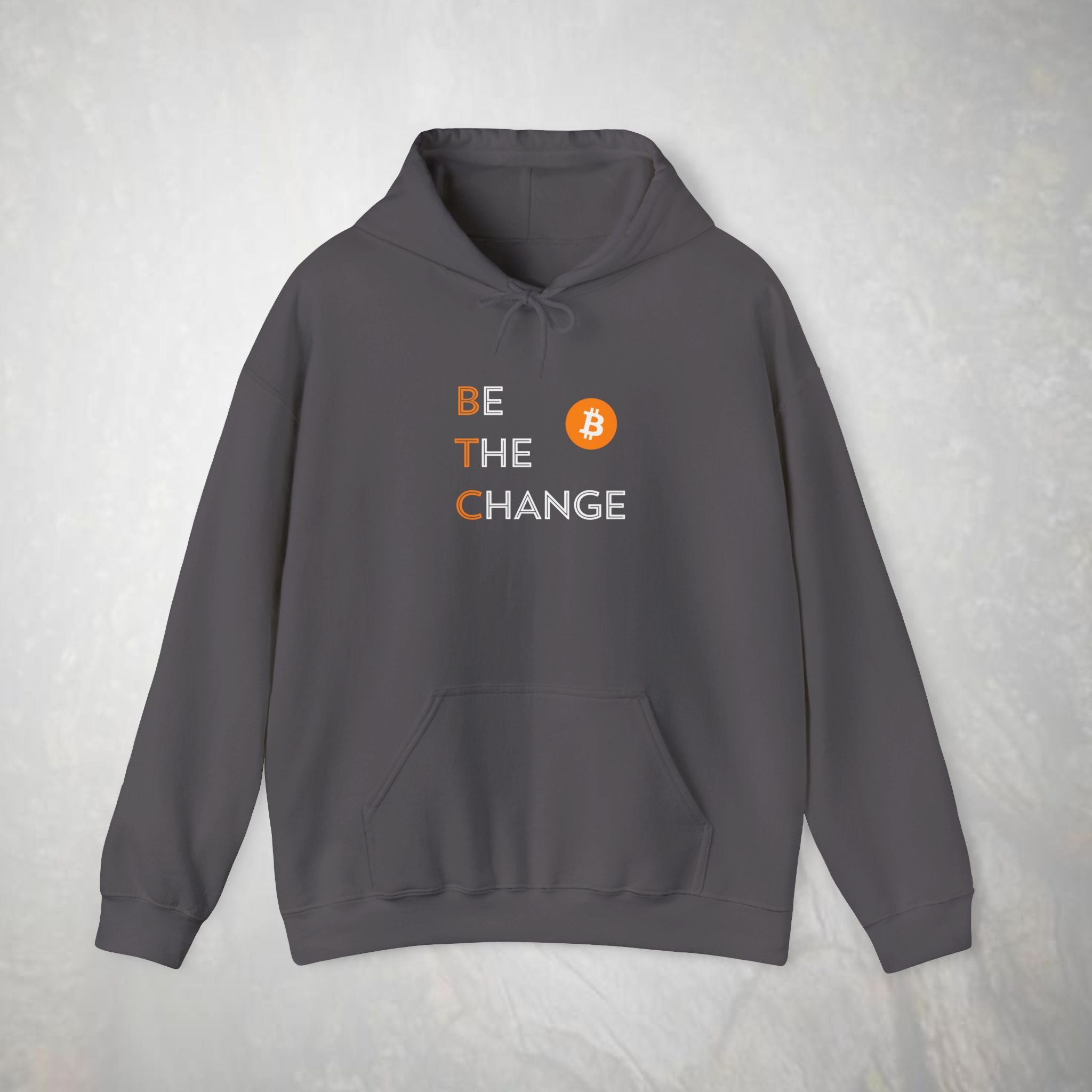 Be The Change Bitcoin Hoodie | BTC Cryptocurrency Sweatshirt