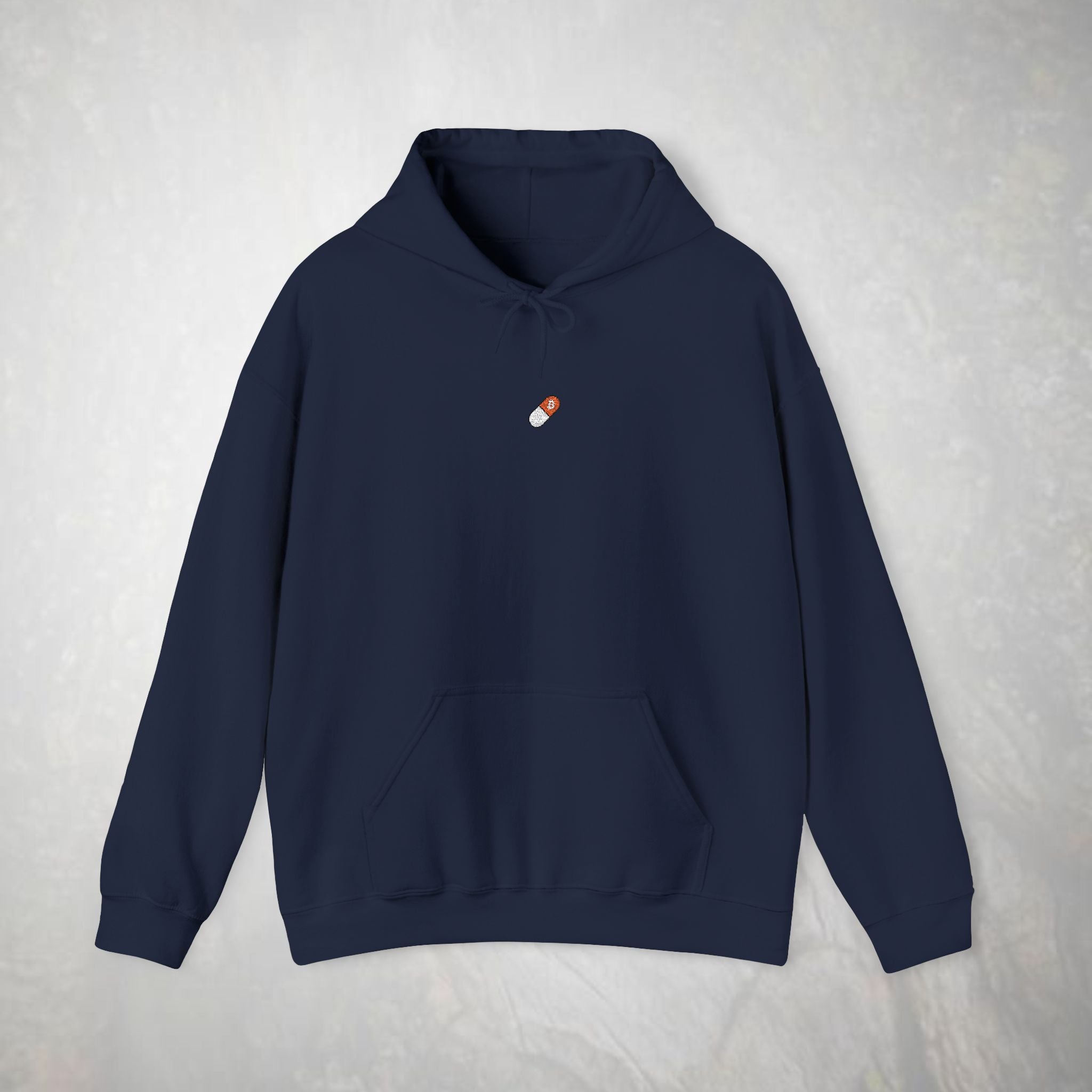 Embroidered Orange Pill Bitcoin Hoodie