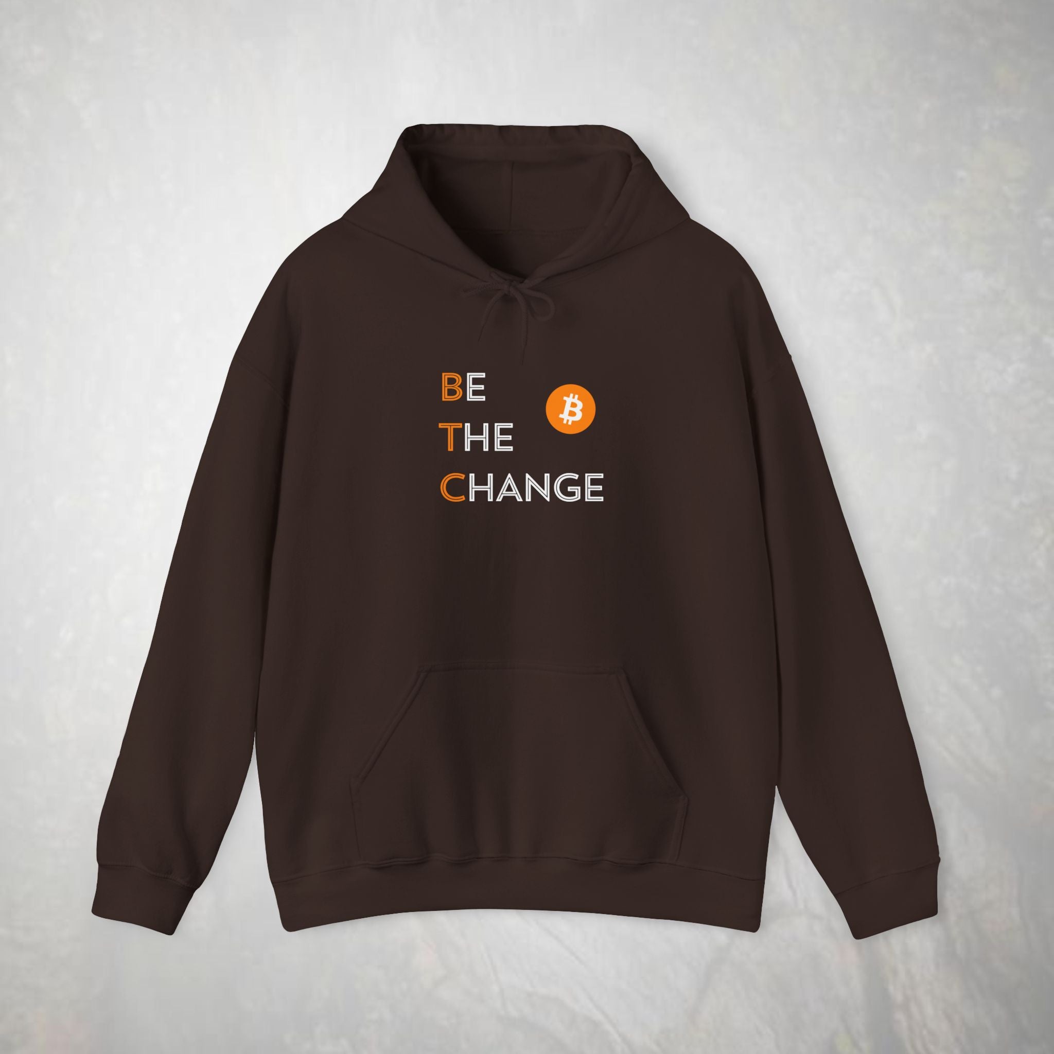 Be The Change Bitcoin Hoodie | BTC Cryptocurrency Sweatshirt