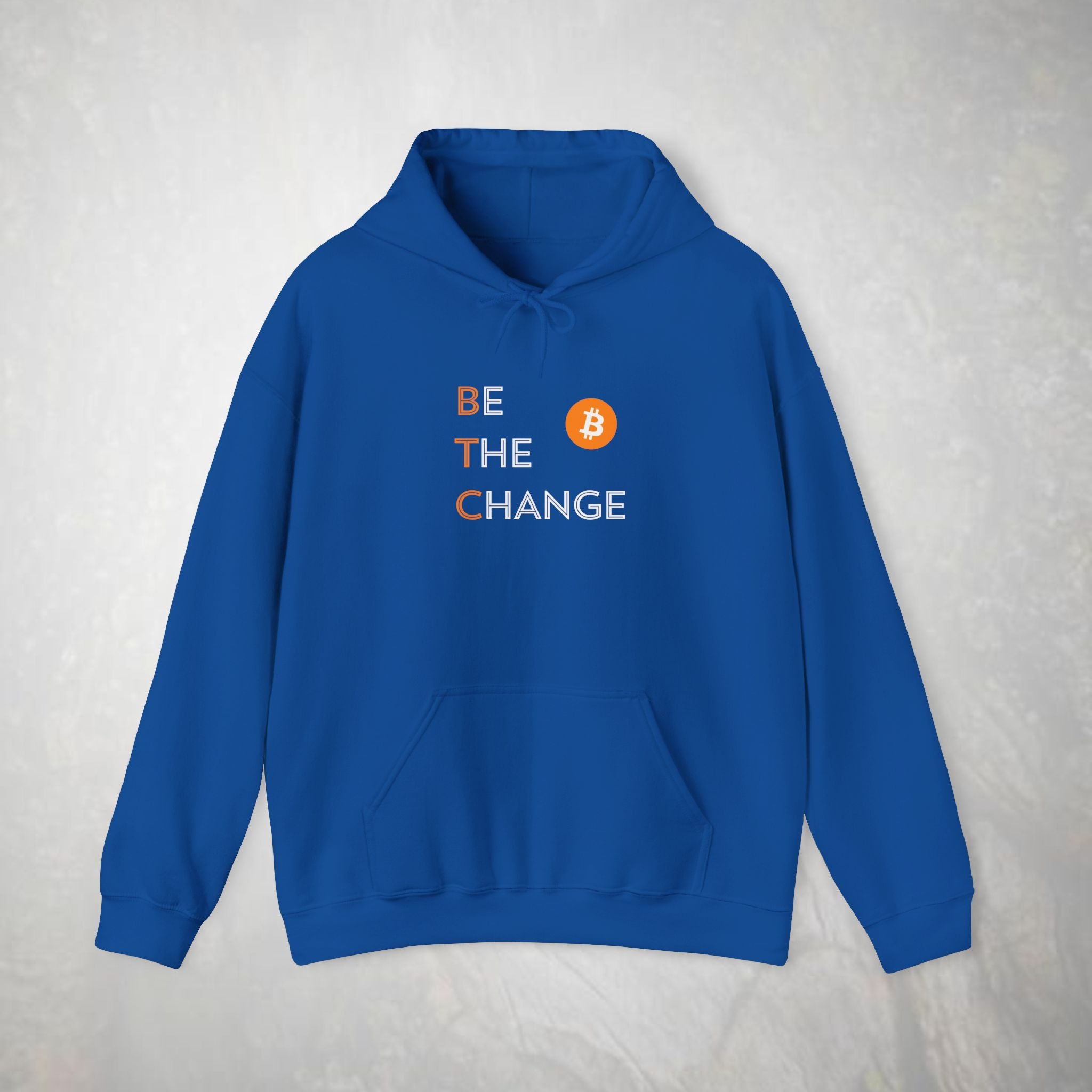 Be The Change Bitcoin Hoodie | BTC Cryptocurrency Sweatshirt