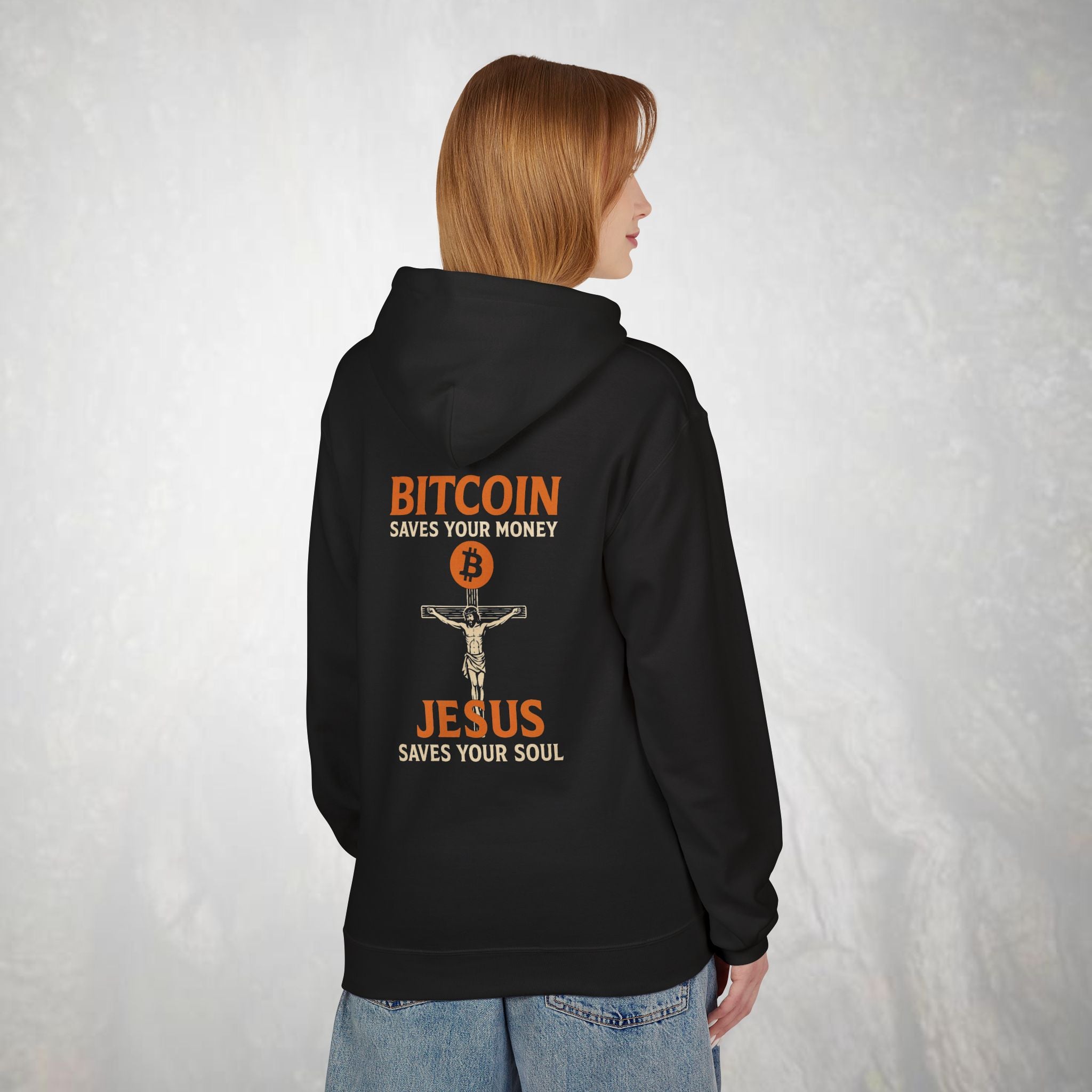 Bitcoin Saves Your Money Jesus Saves Your Soul Hoodie