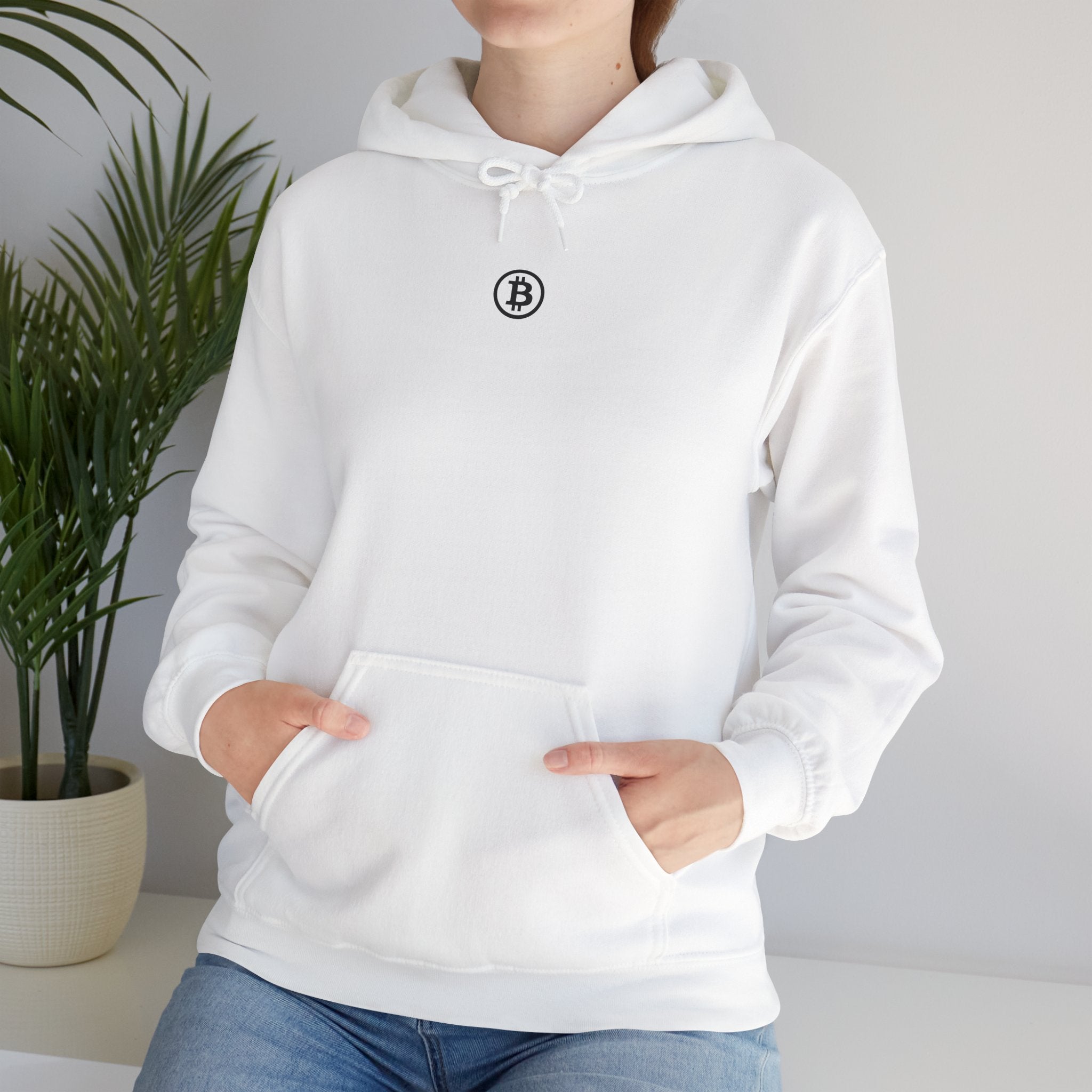 Bitcoin Hoodie | Bitcoin Logo Center Chest | Crytpo Sweatshirt