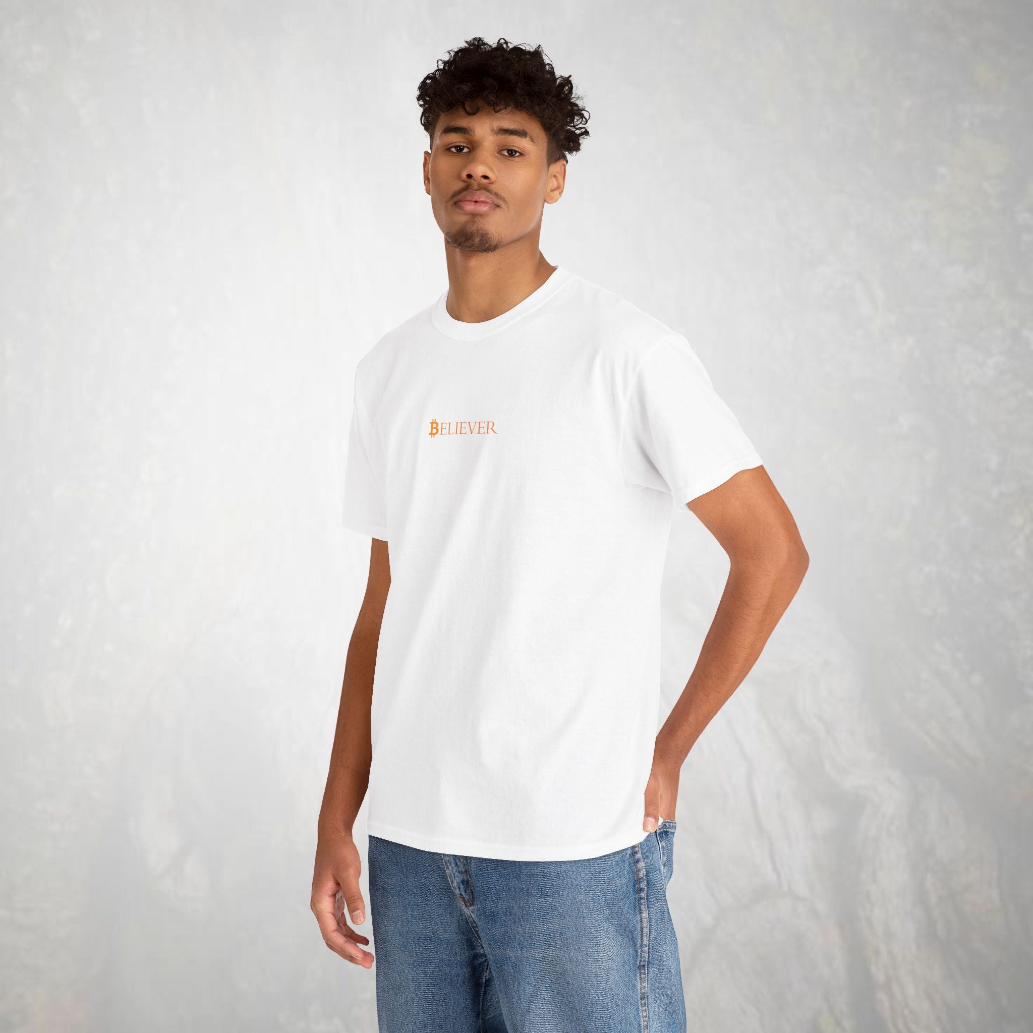 Believer Bitcoin Minimalistic Bitcoin Tee | Cryptocurrency Shirt