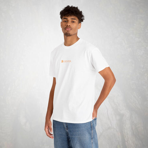 Believer Bitcoin Minimalistic Bitcoin Tee | Cryptocurrency Shirt