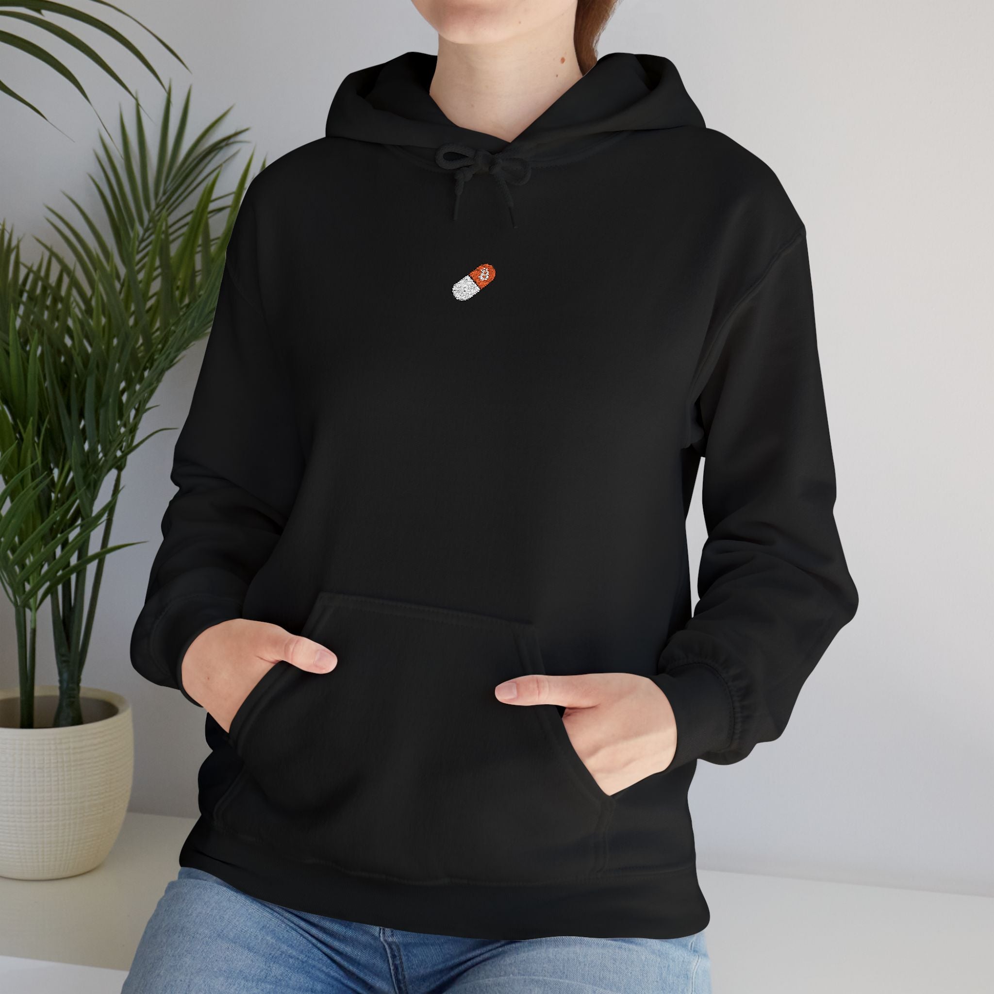 Embroidered Orange Pill Bitcoin Hoodie