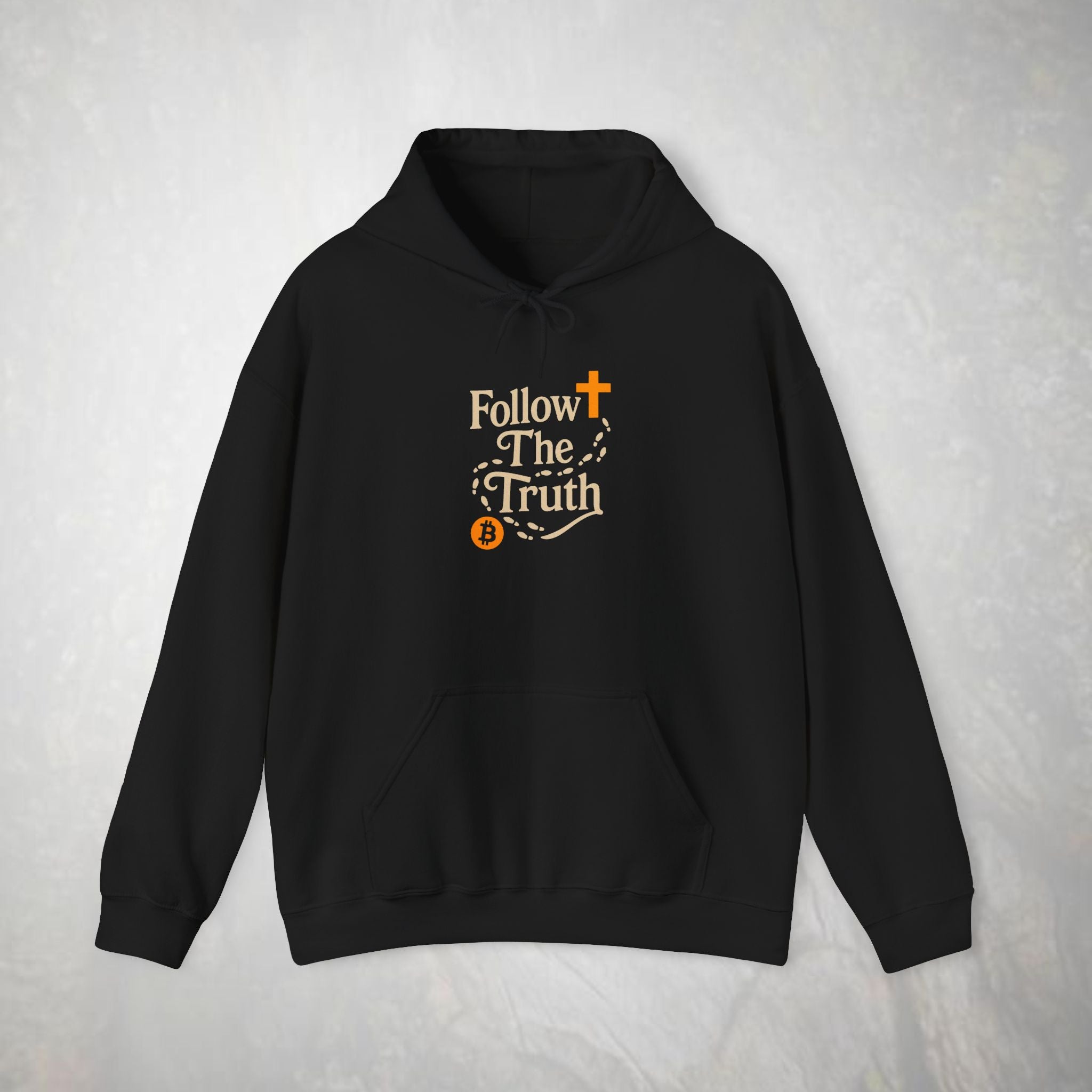 Follow The Truth Bitcoin and Jesus Hoodie | Crypto Faith Design