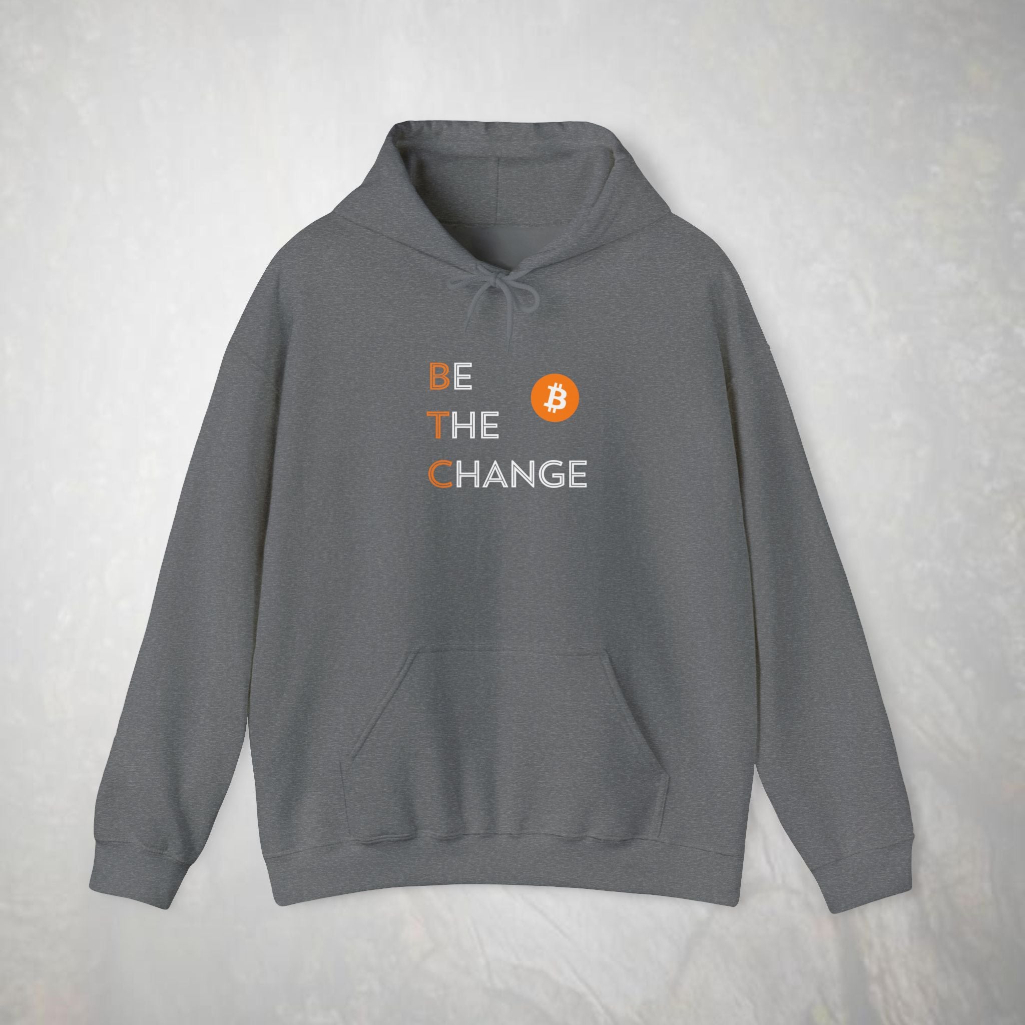 Be The Change Bitcoin Hoodie | BTC Cryptocurrency Sweatshirt