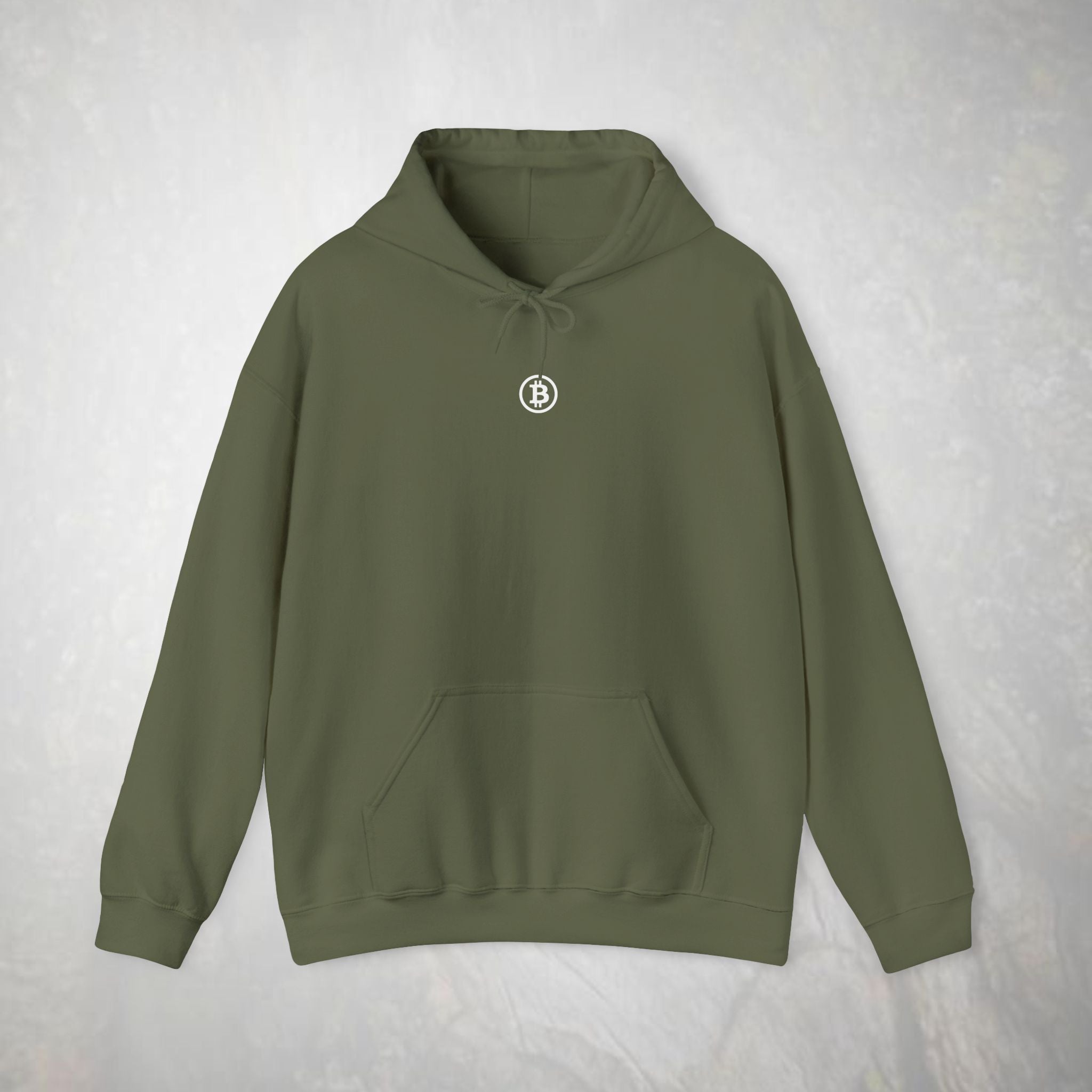 Bitcoin Hoodie | Bitcoin Logo Center Chest | Crytpo Sweatshirt