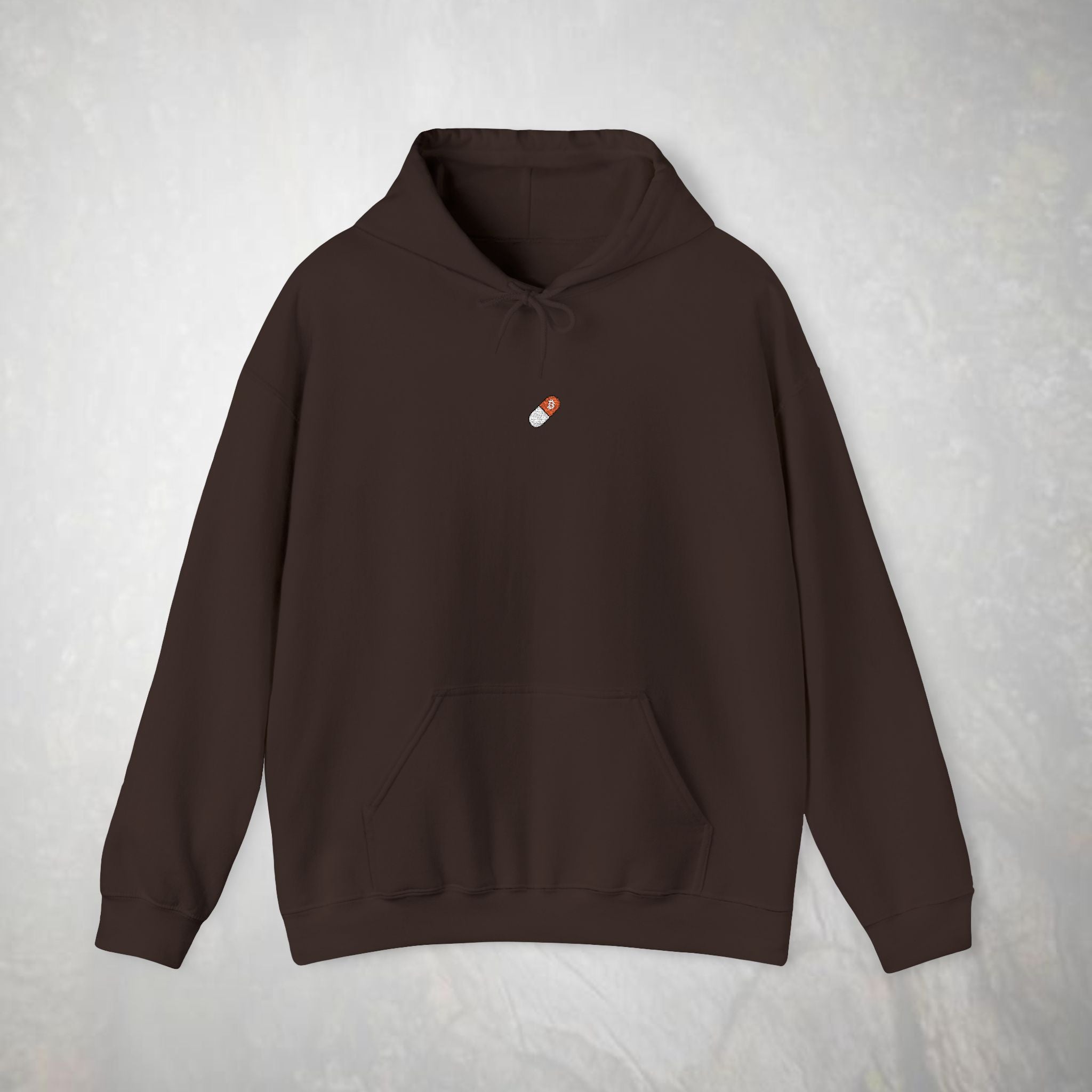 Embroidered Orange Pill Bitcoin Hoodie