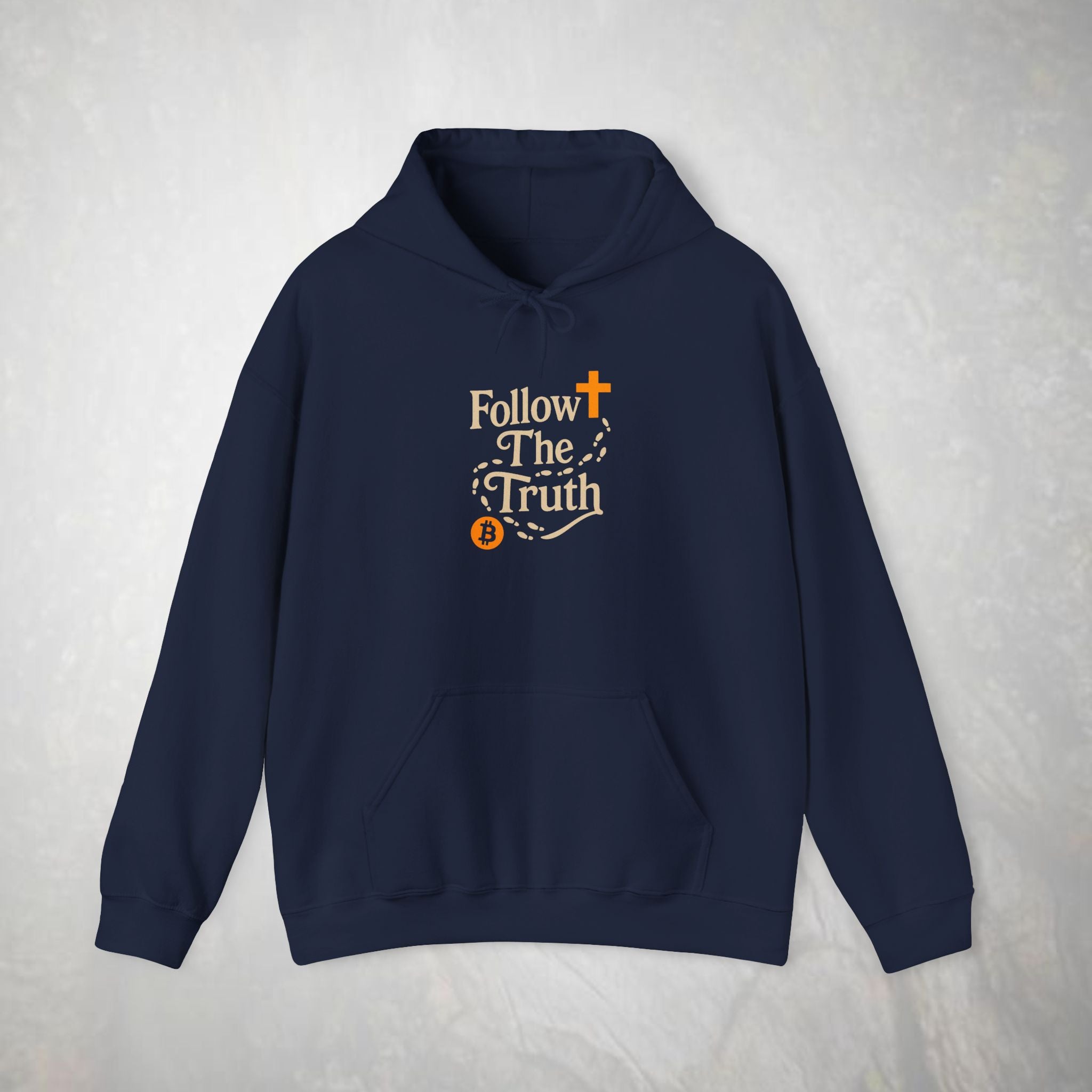 Follow The Truth Bitcoin and Jesus Hoodie | Crypto Faith Design