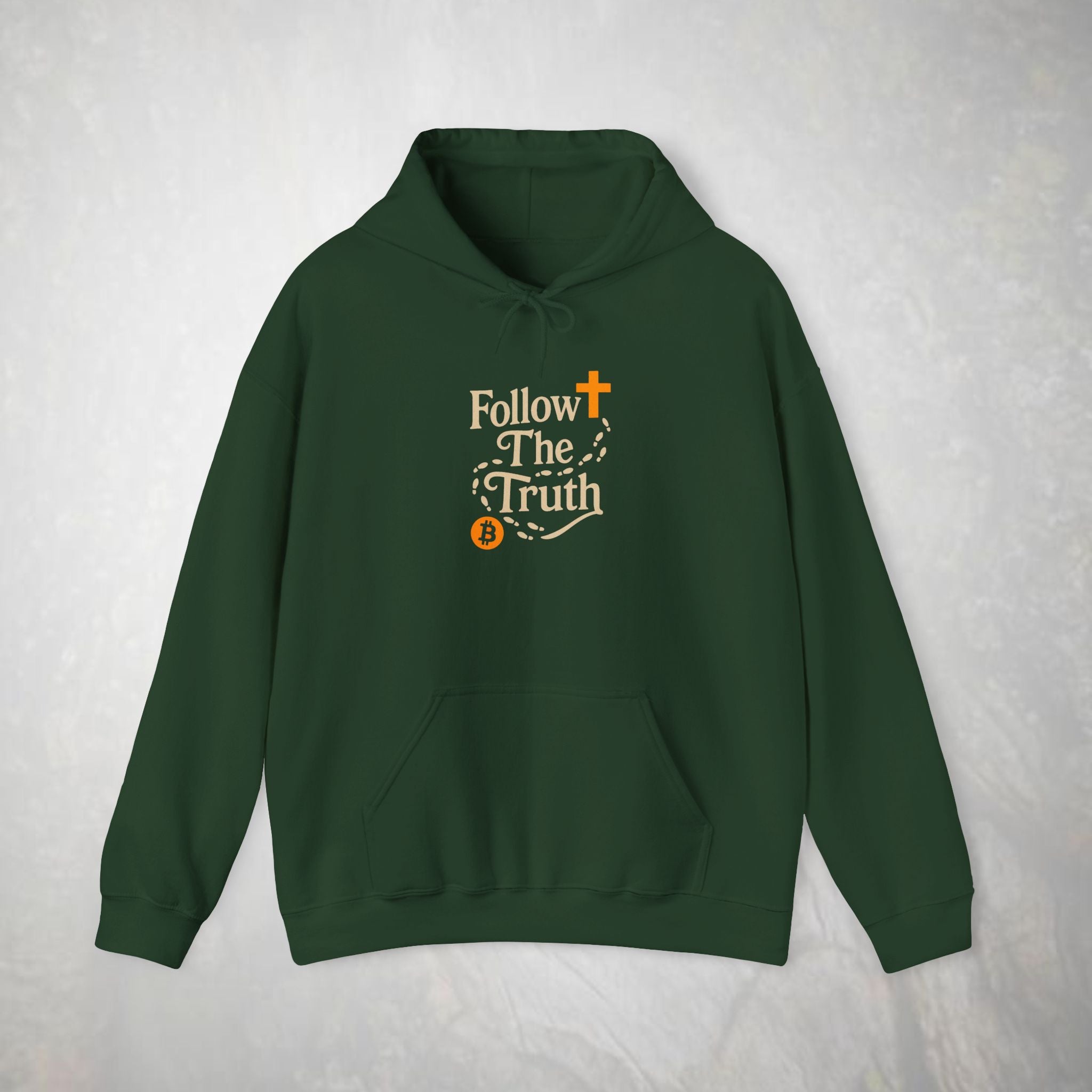 Follow The Truth Bitcoin and Jesus Hoodie | Crypto Faith Design