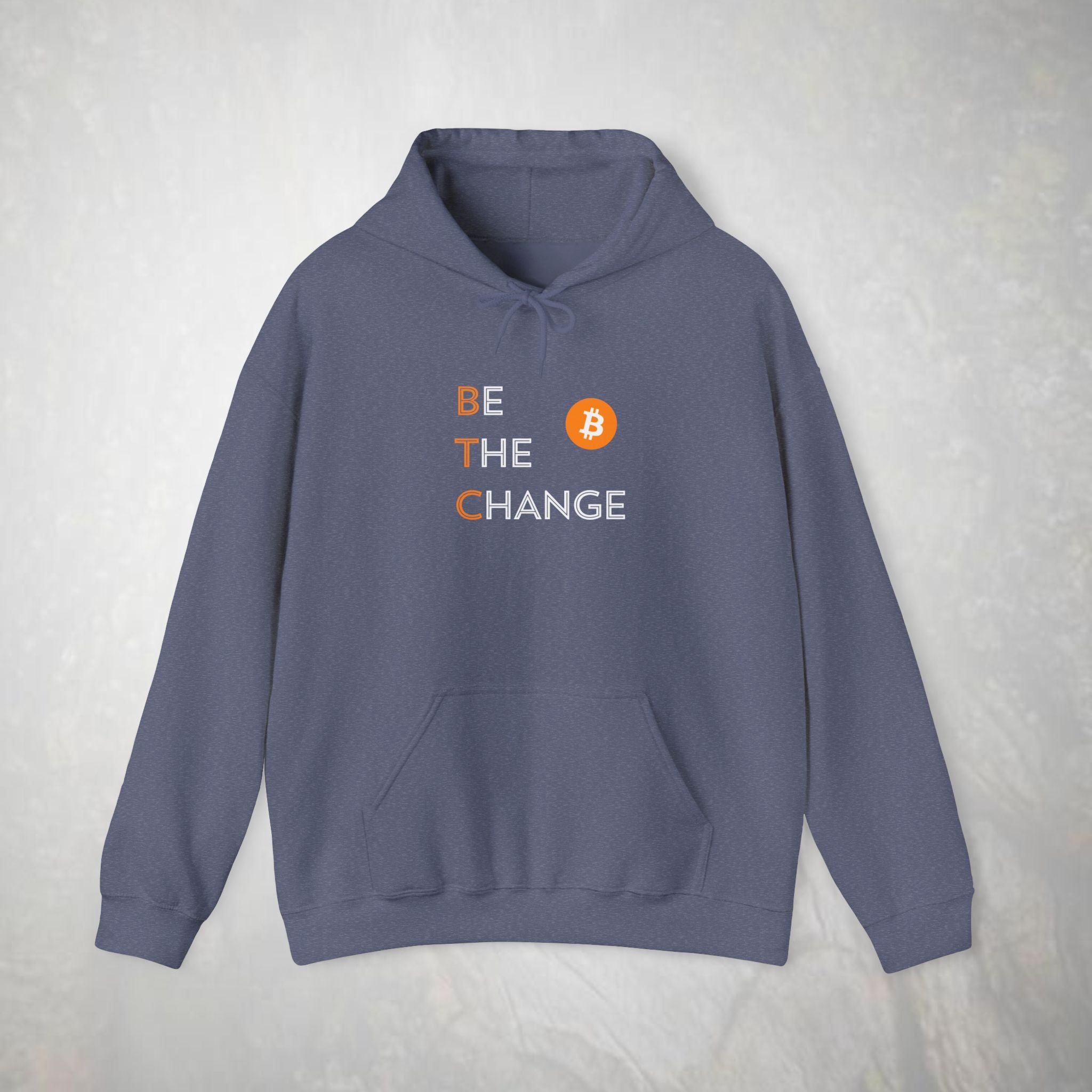 Be The Change Bitcoin Hoodie | BTC Cryptocurrency Sweatshirt