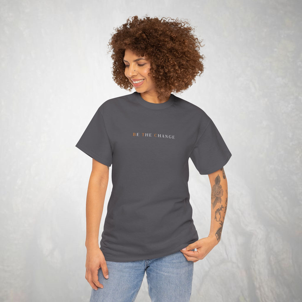 Bitcoin T-shirt | Be The Change (BTC) | Heavy Cotton Tee