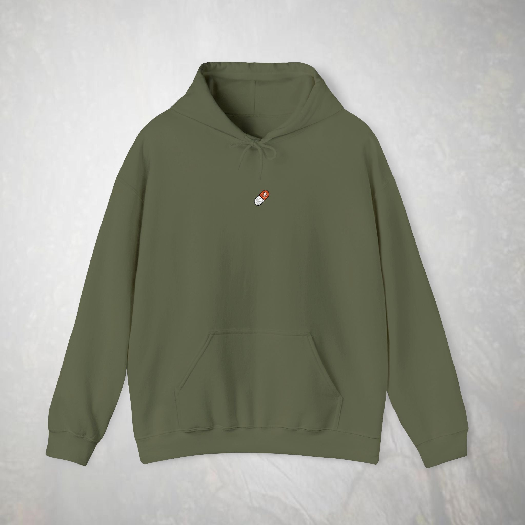 Embroidered Orange Pill Bitcoin Hoodie