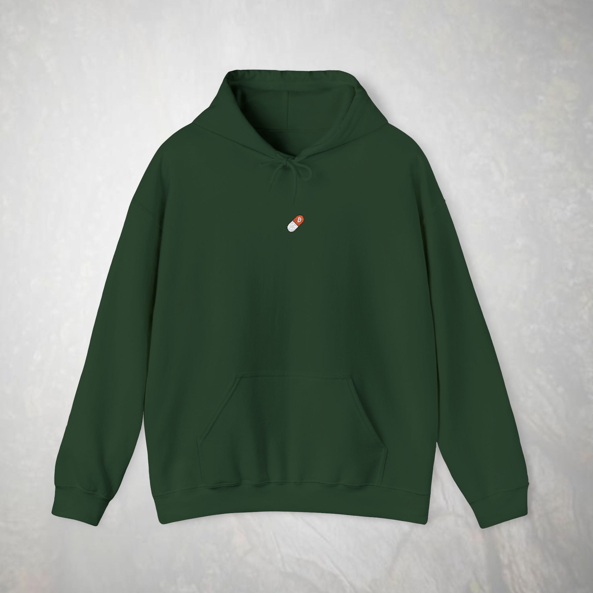 Embroidered Orange Pill Bitcoin Hoodie