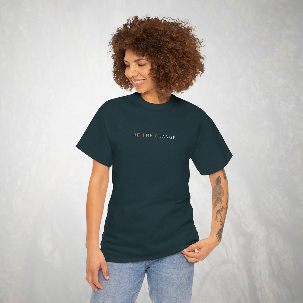 Bitcoin T-shirt | Be The Change (BTC) | Heavy Cotton Tee