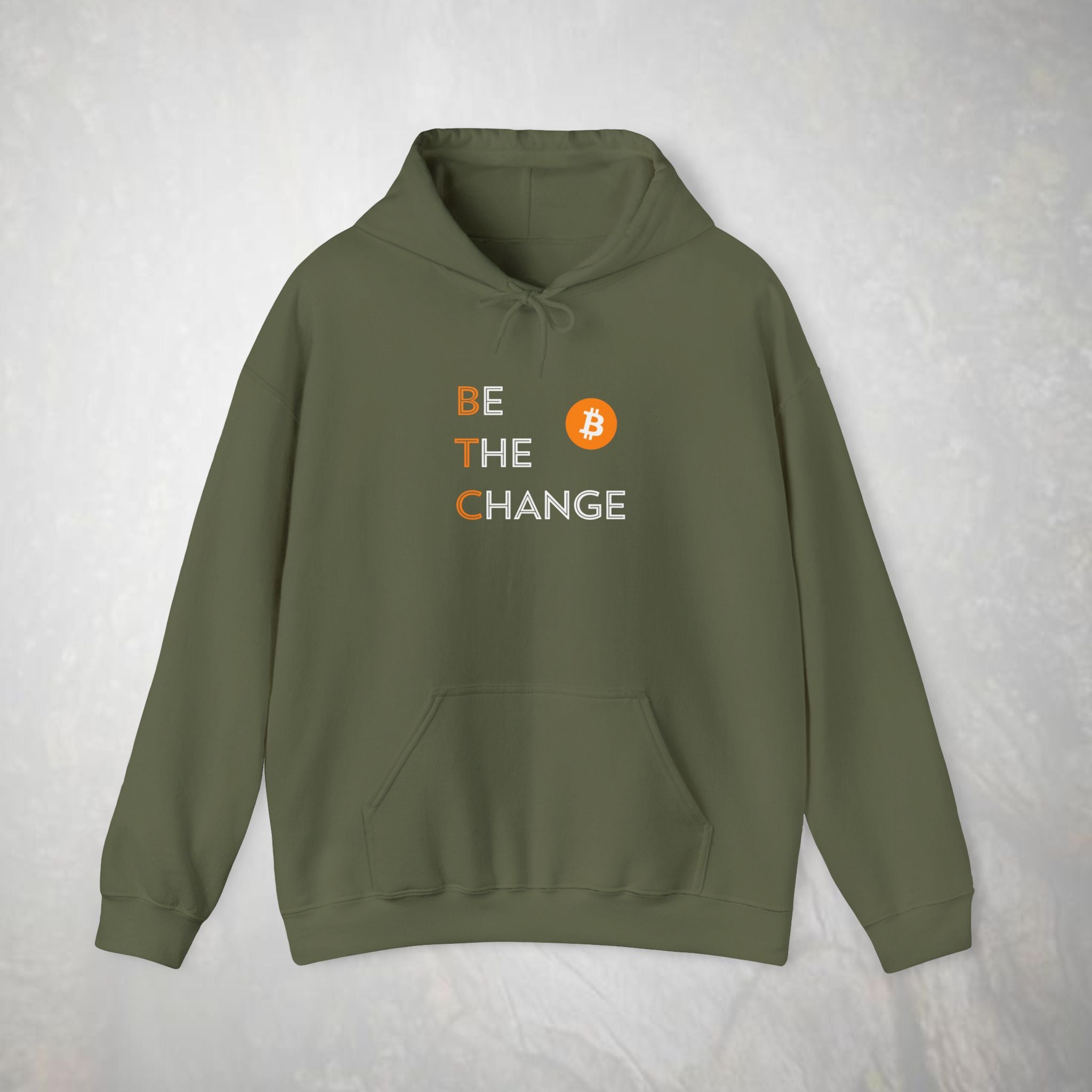 Be The Change Bitcoin Hoodie | BTC Cryptocurrency Sweatshirt