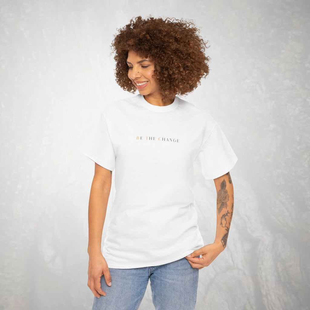 Bitcoin T-shirt | Be The Change (BTC) | Heavy Cotton Tee