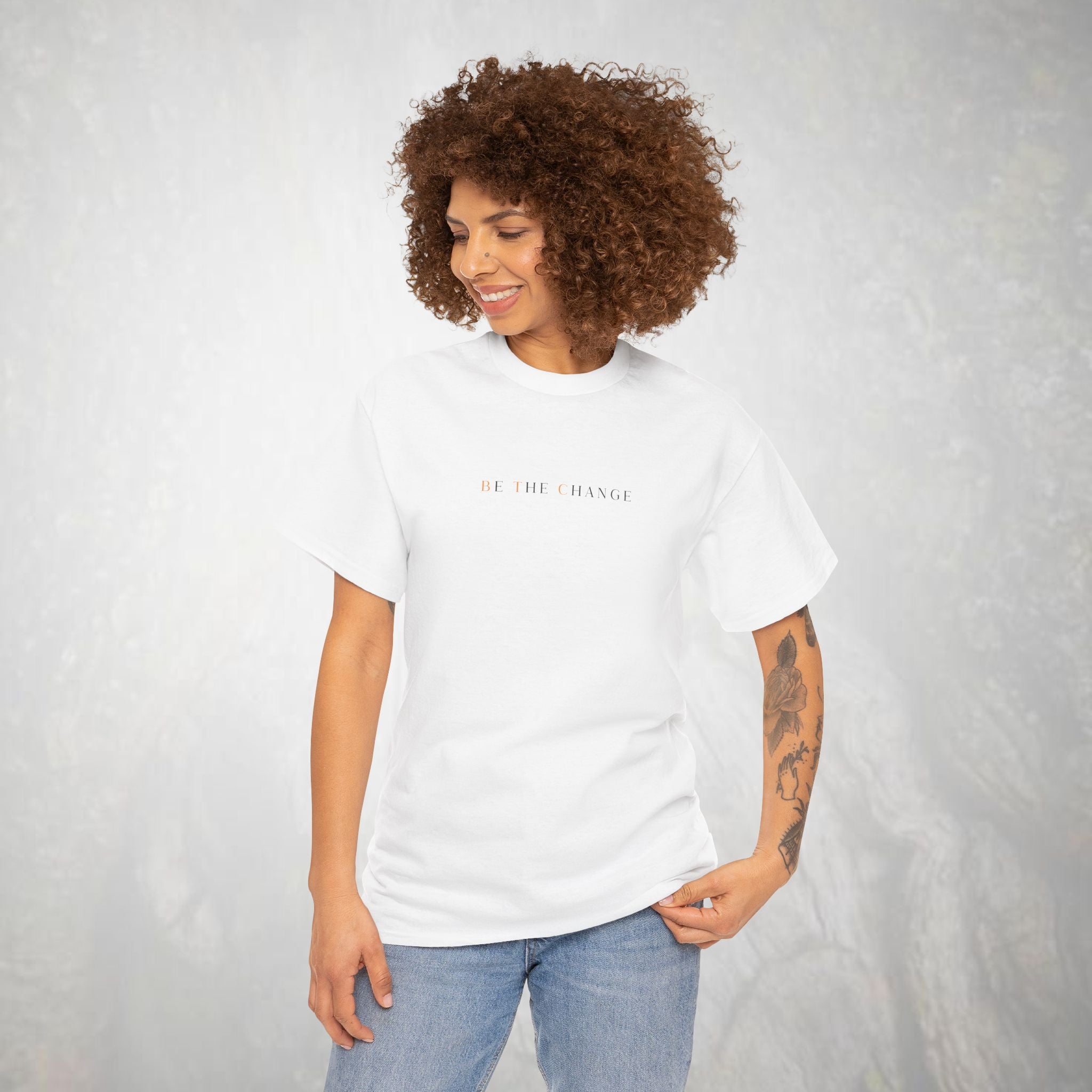 Bitcoin T-shirt | Be The Change (BTC) | Heavy Cotton Tee