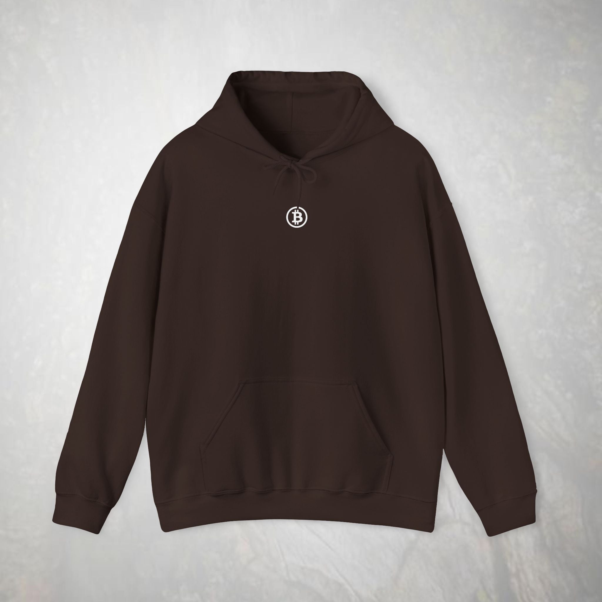 Bitcoin Hoodie | Bitcoin Logo Center Chest | Crytpo Sweatshirt