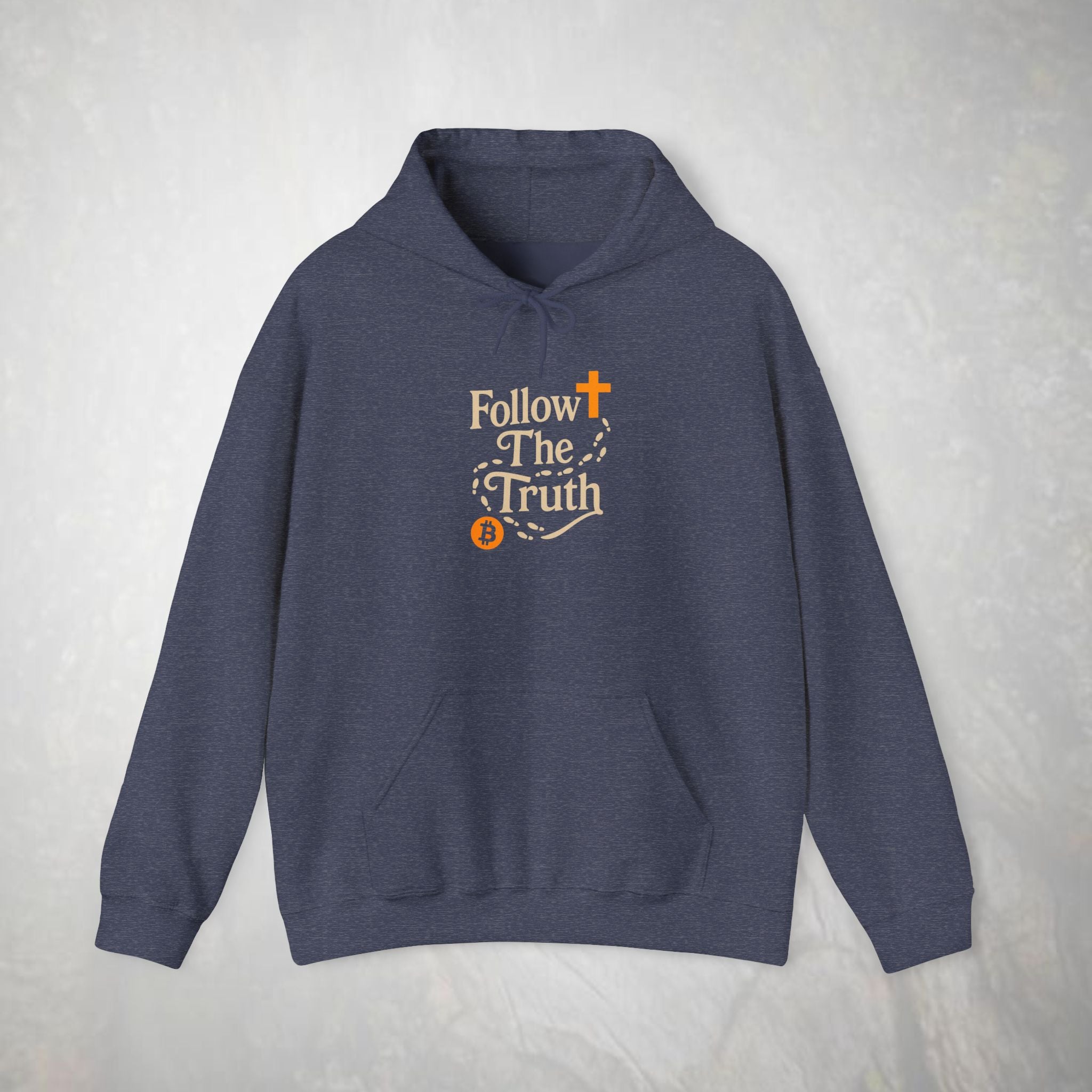 Follow The Truth Bitcoin and Jesus Hoodie | Crypto Faith Design