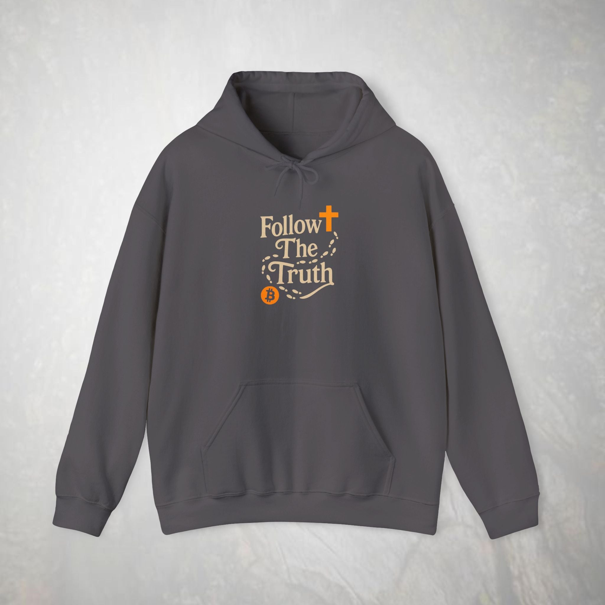 Follow The Truth Bitcoin and Jesus Hoodie | Crypto Faith Design