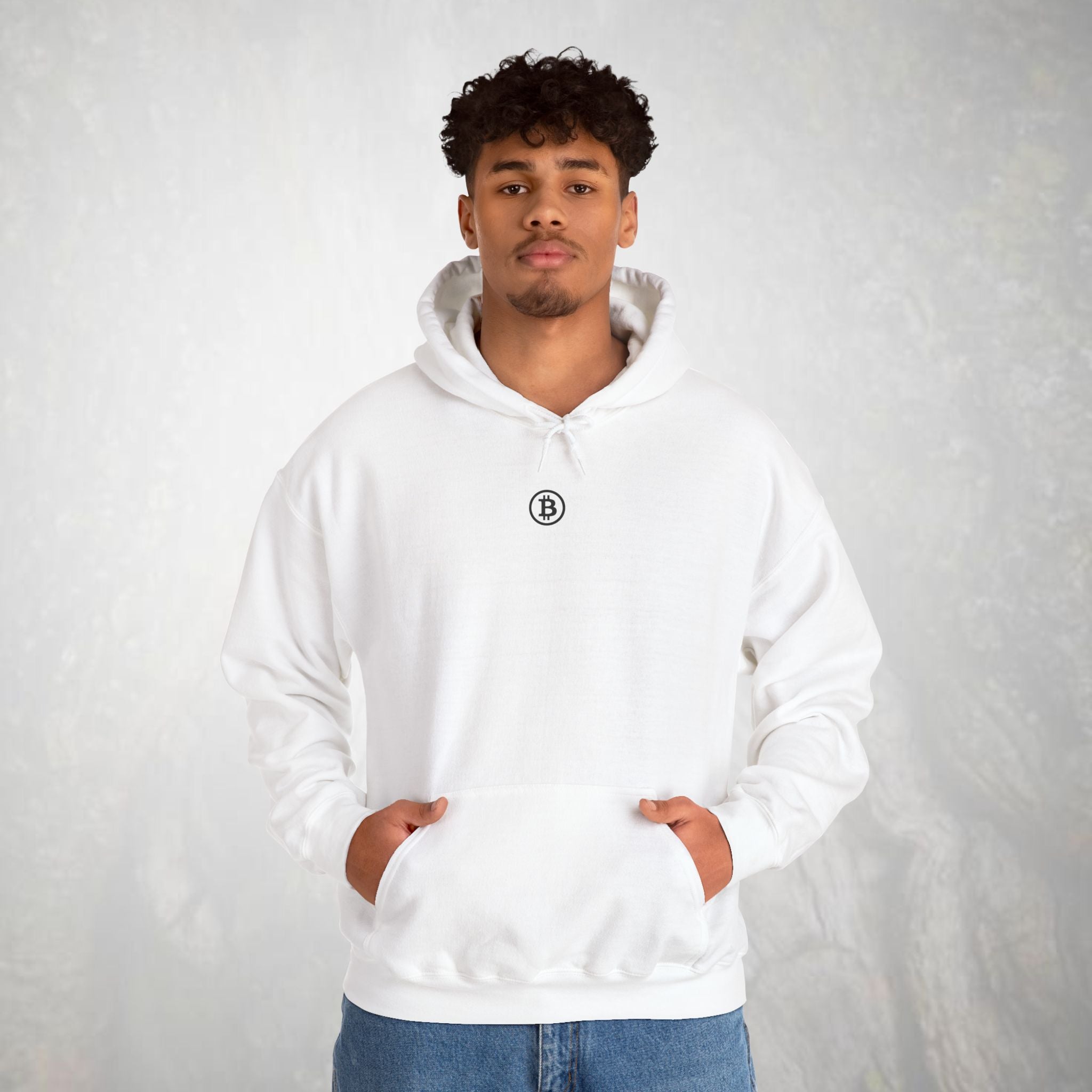 Bitcoin Hoodie | Bitcoin Logo Center Chest | Crytpo Sweatshirt