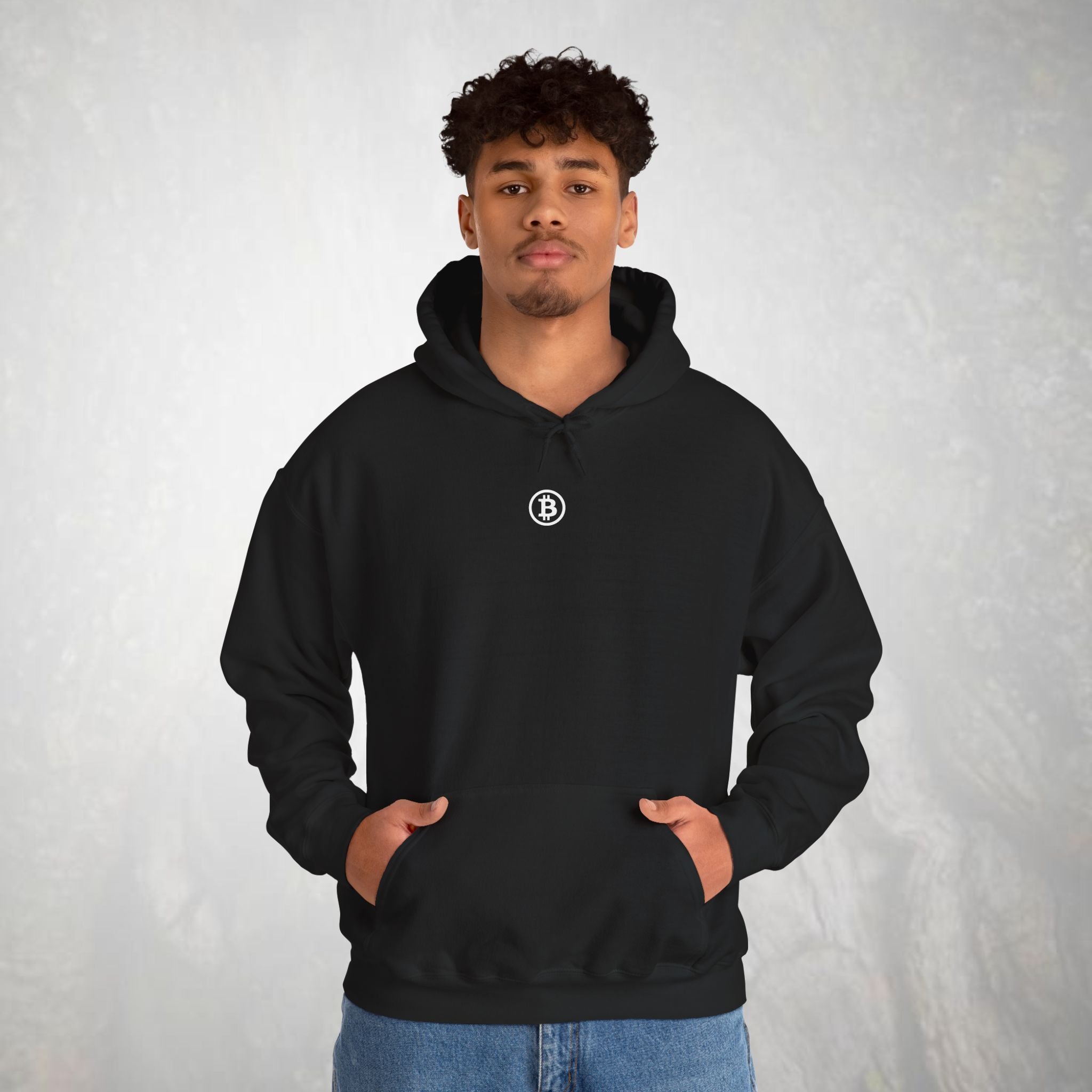 Bitcoin Hoodie | Bitcoin Logo Center Chest | Crytpo Sweatshirt