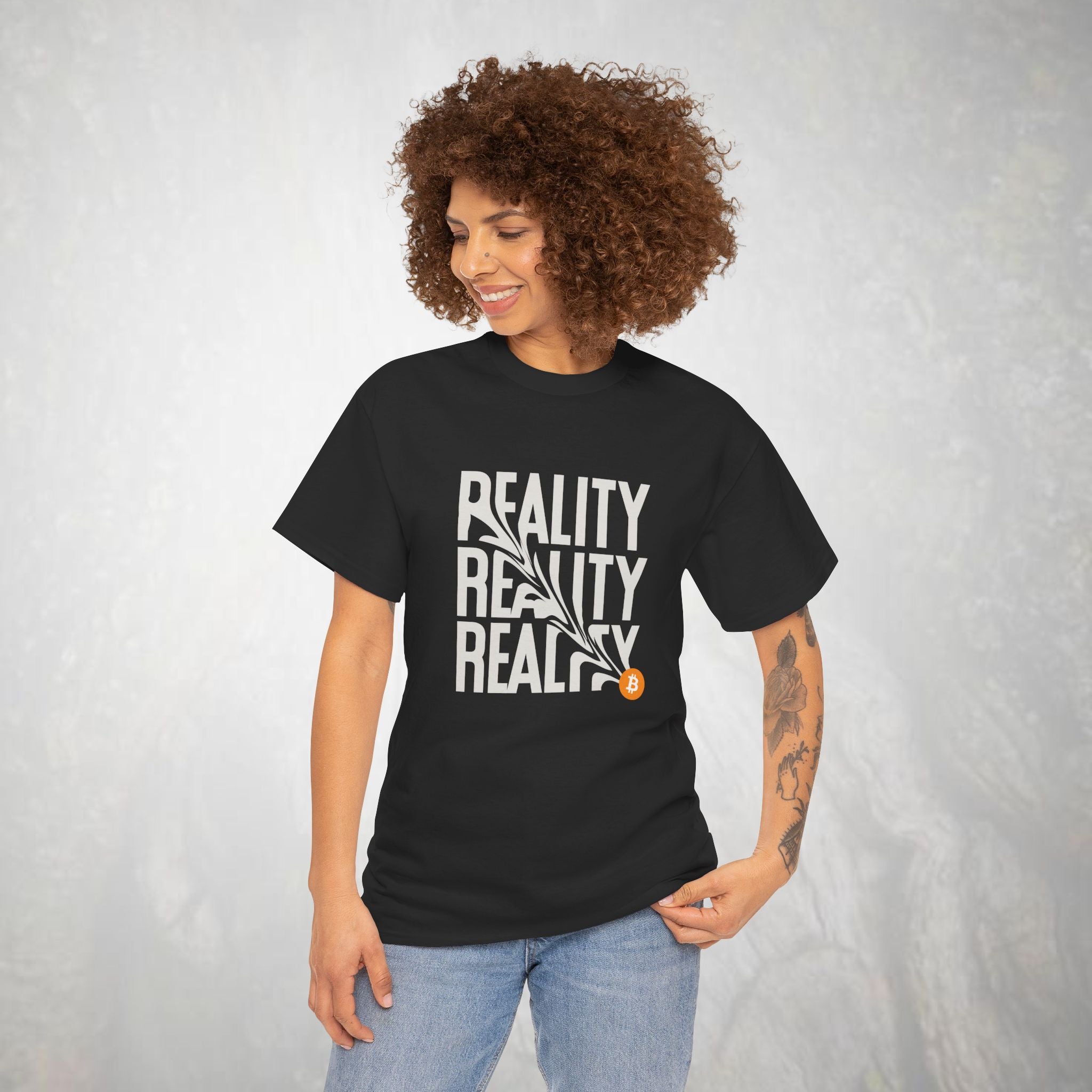Bitcoin T-shirt, Bitcoin Warping Reality Tee, Cryptocurrency Shirt