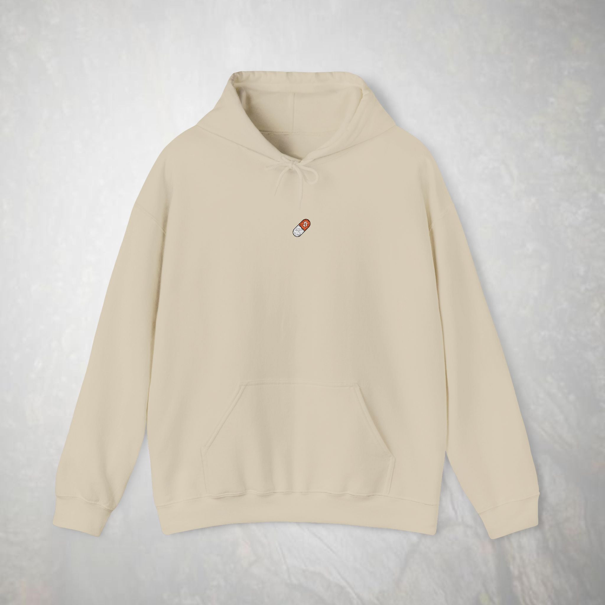 Embroidered Orange Pill Bitcoin Hoodie