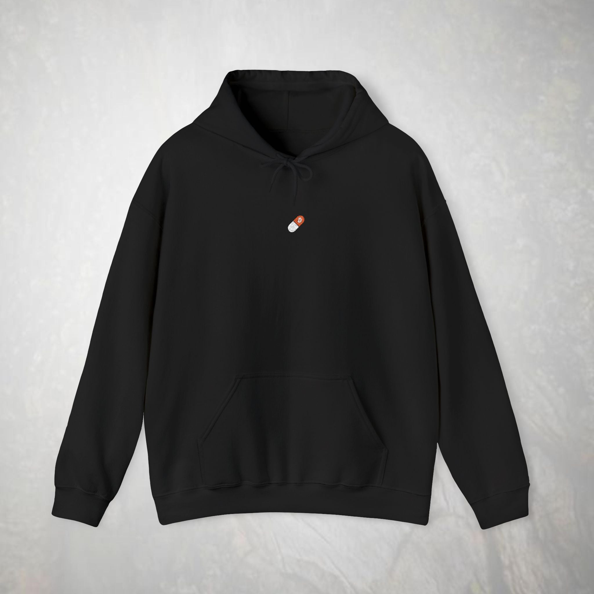 Embroidered Orange Pill Bitcoin Hoodie