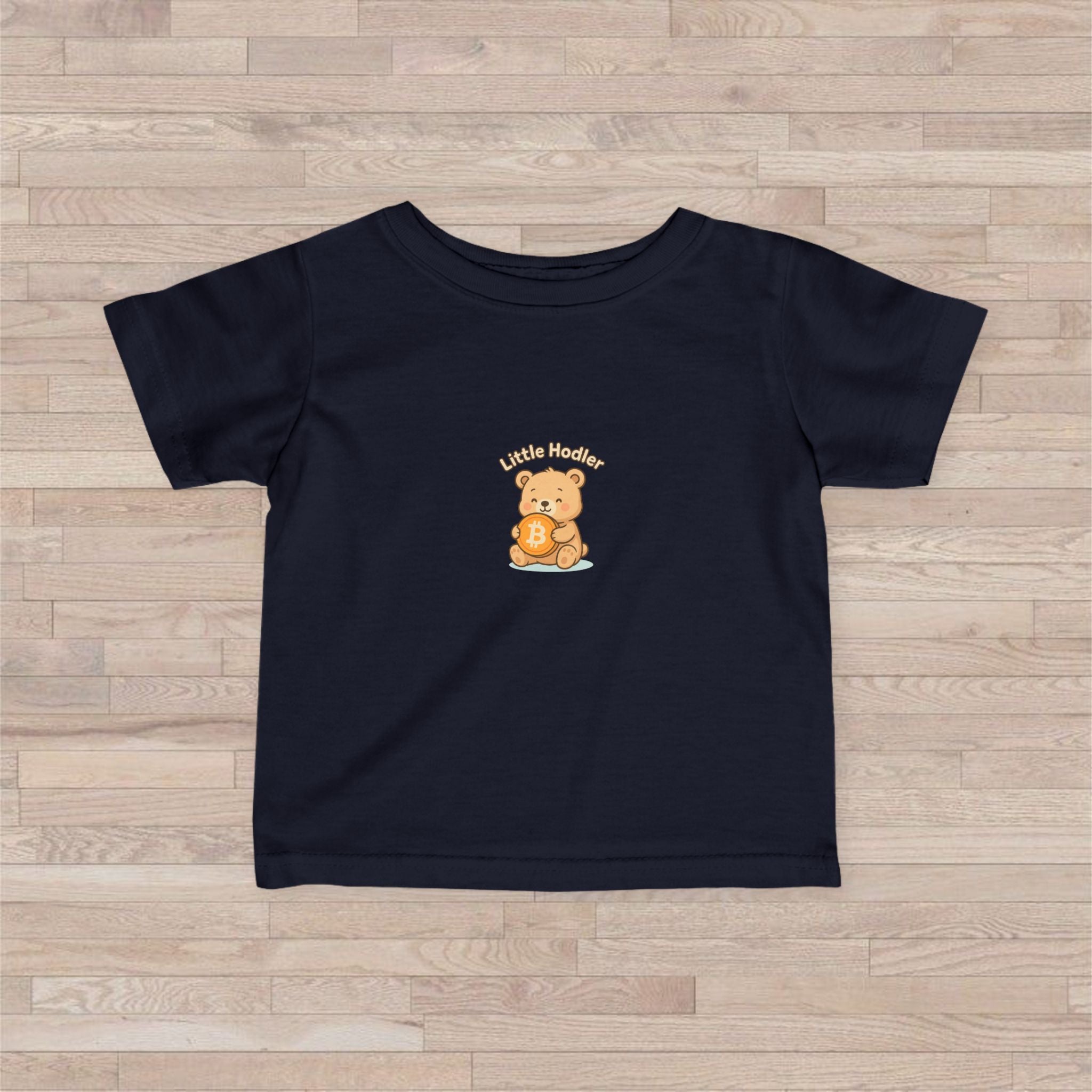 Little Hodler Bear Infant Tee | Cute Bitcoin Baby Shirt | Toddler T-Shirt