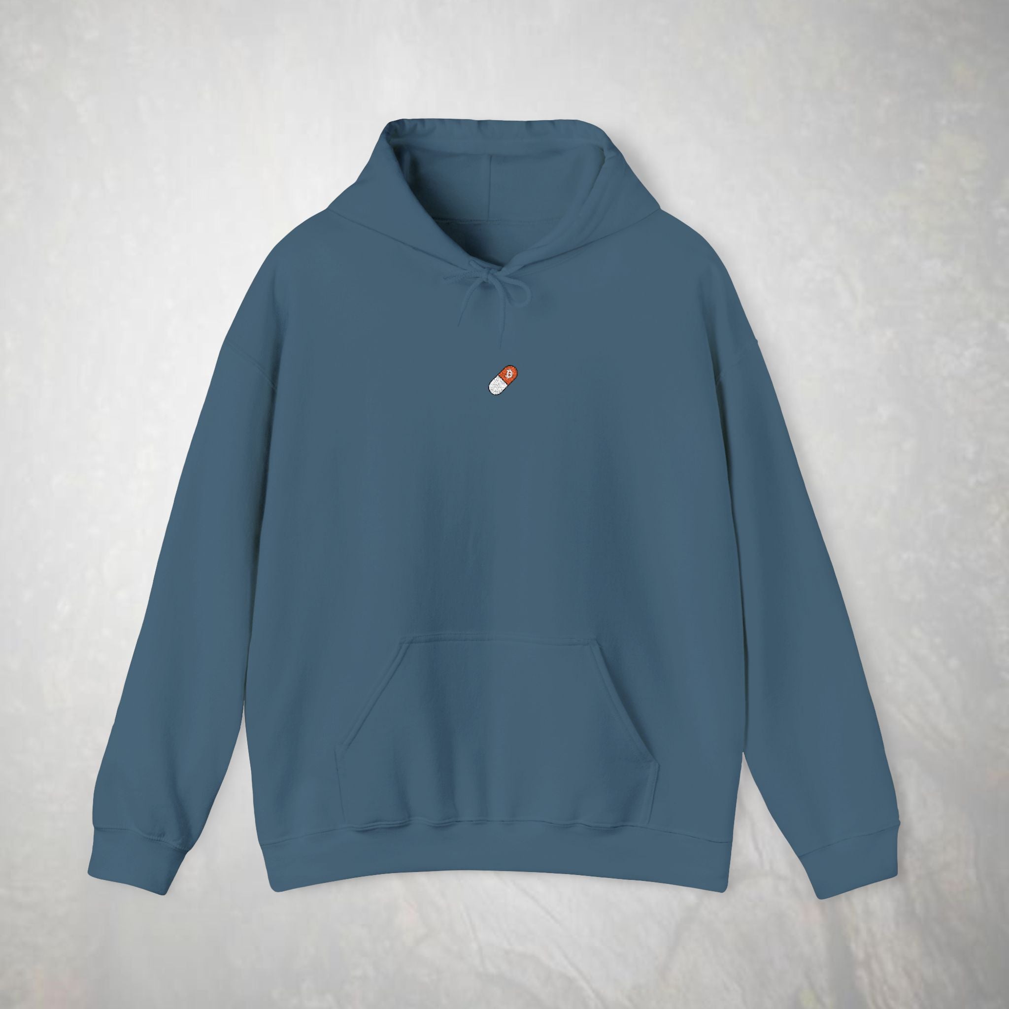 Embroidered Orange Pill Bitcoin Hoodie